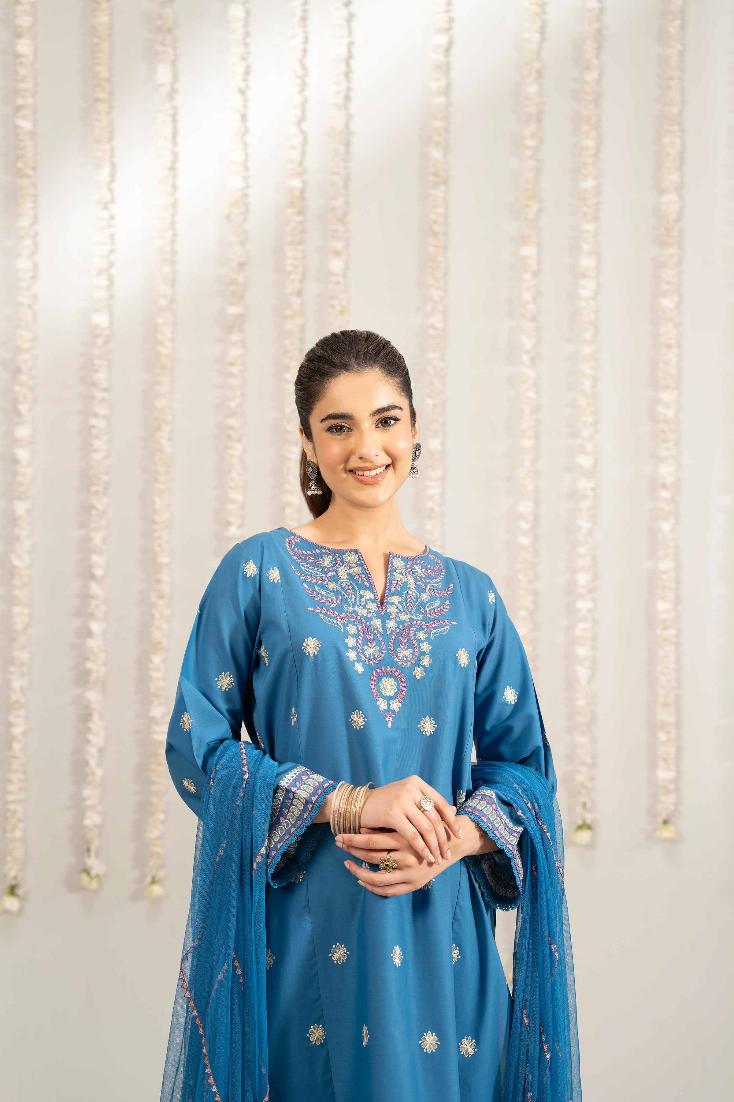 3 Piece - Embroidered Suit - PE25-481