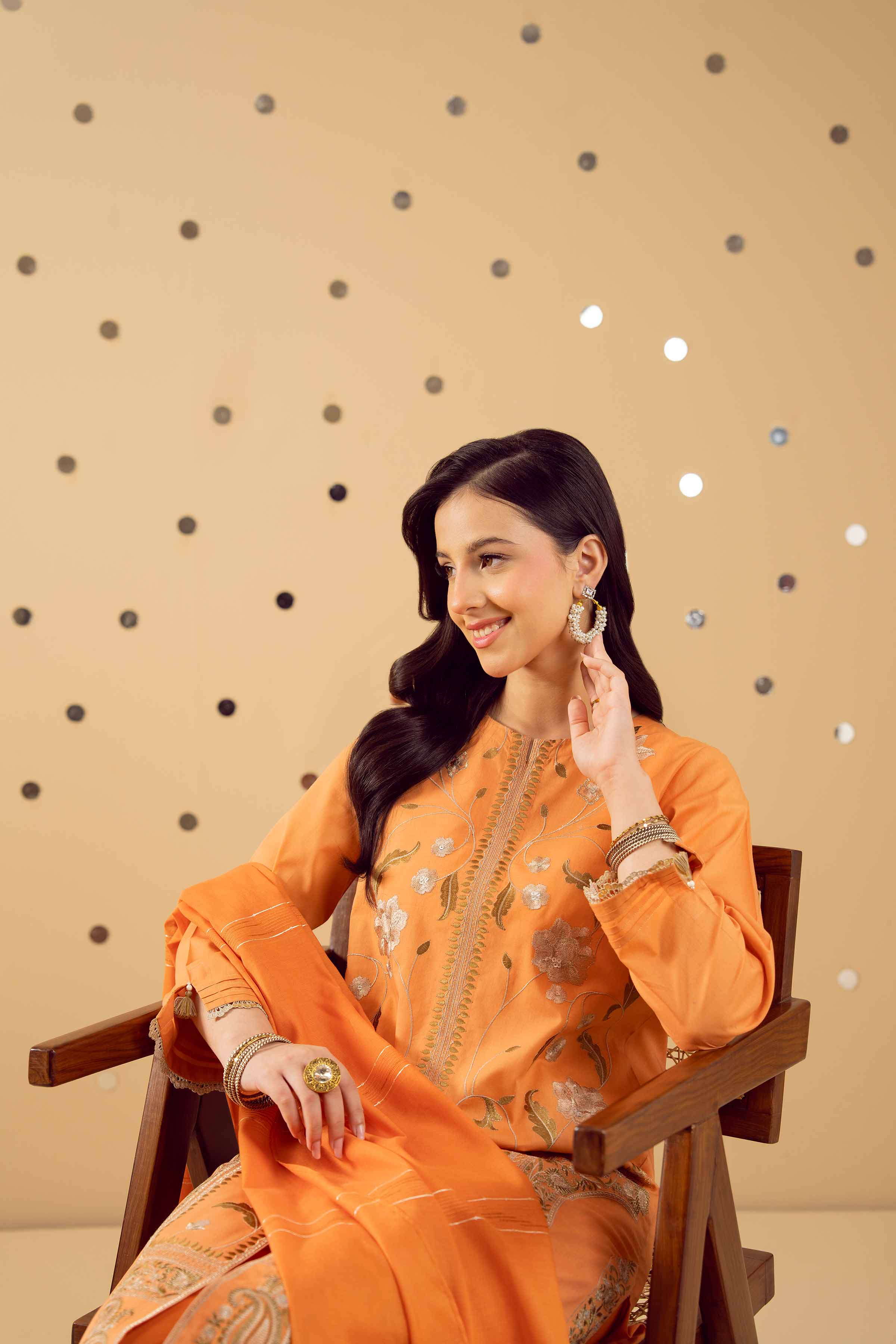 3 Piece - Embroidered Suit - PE25-502