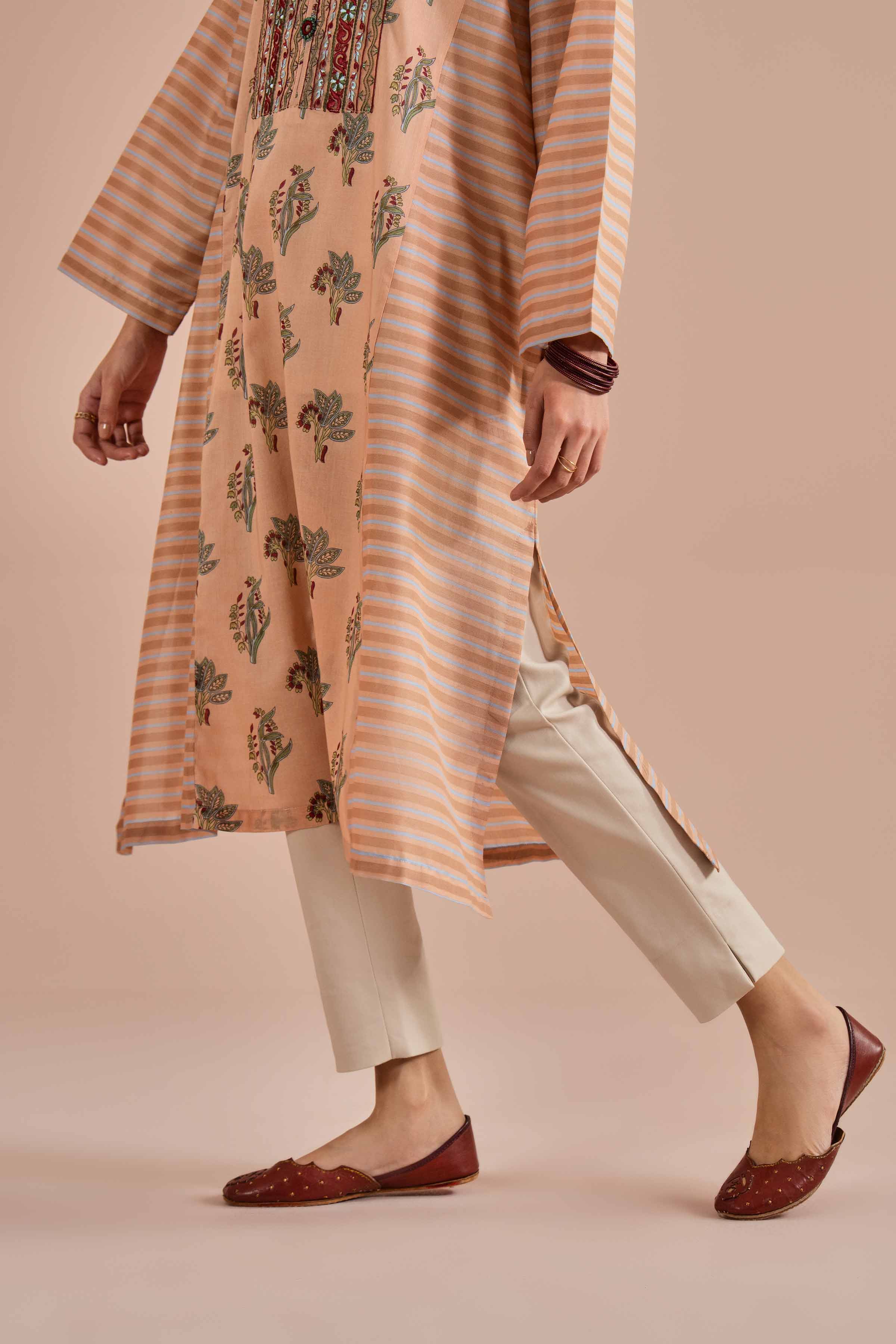Printed Embroidered Shirt - PE26-01