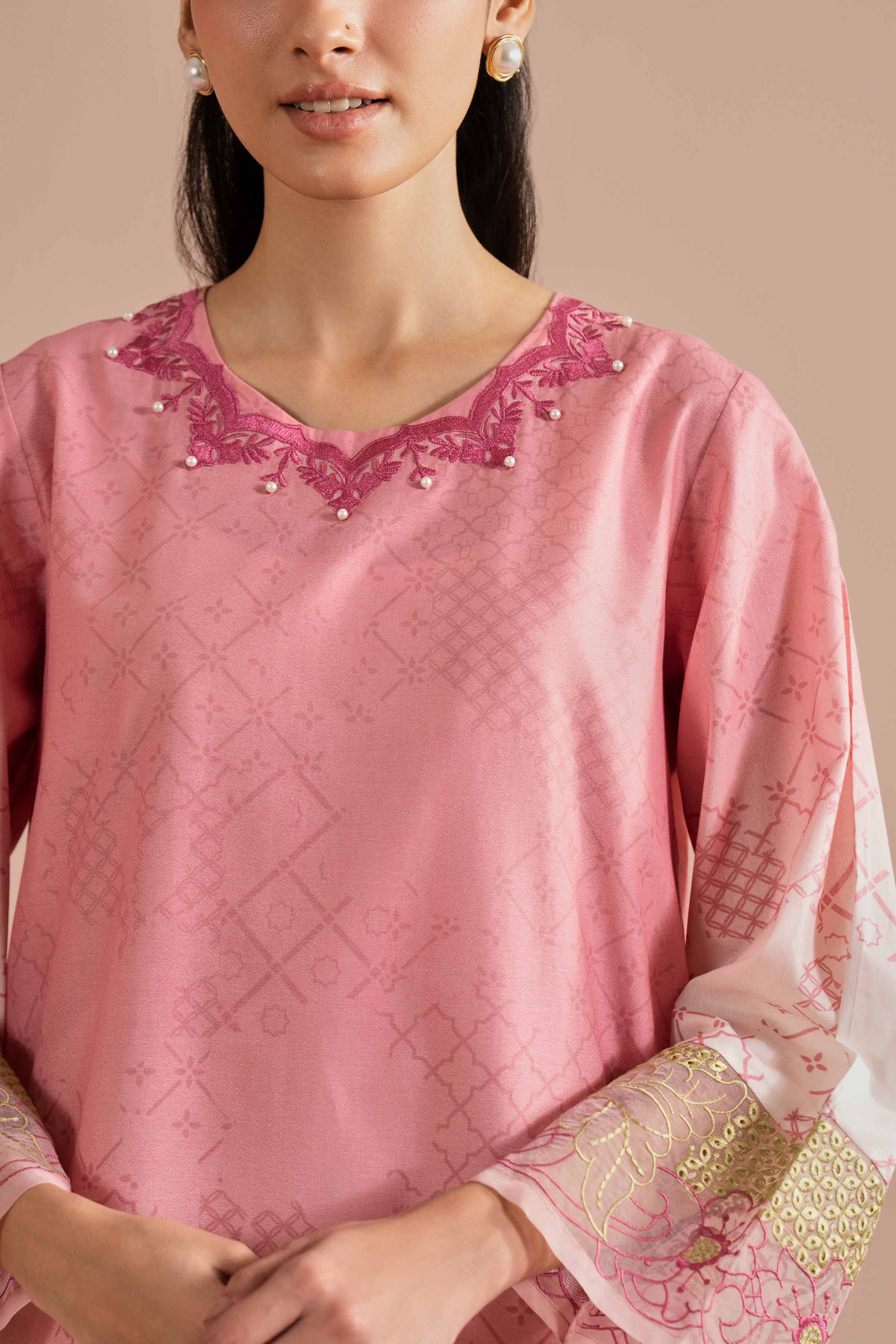 Printed Embroidered Shirt - PE26-03