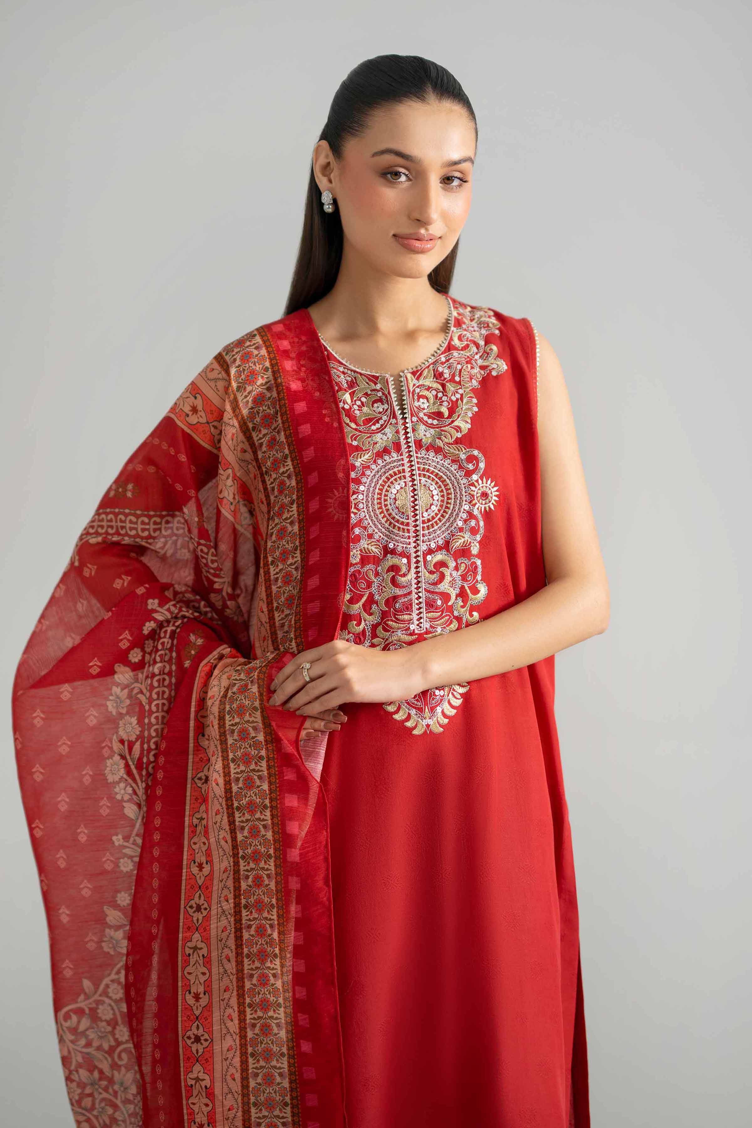 2 Piece - Embroidered Suit - PE26-128