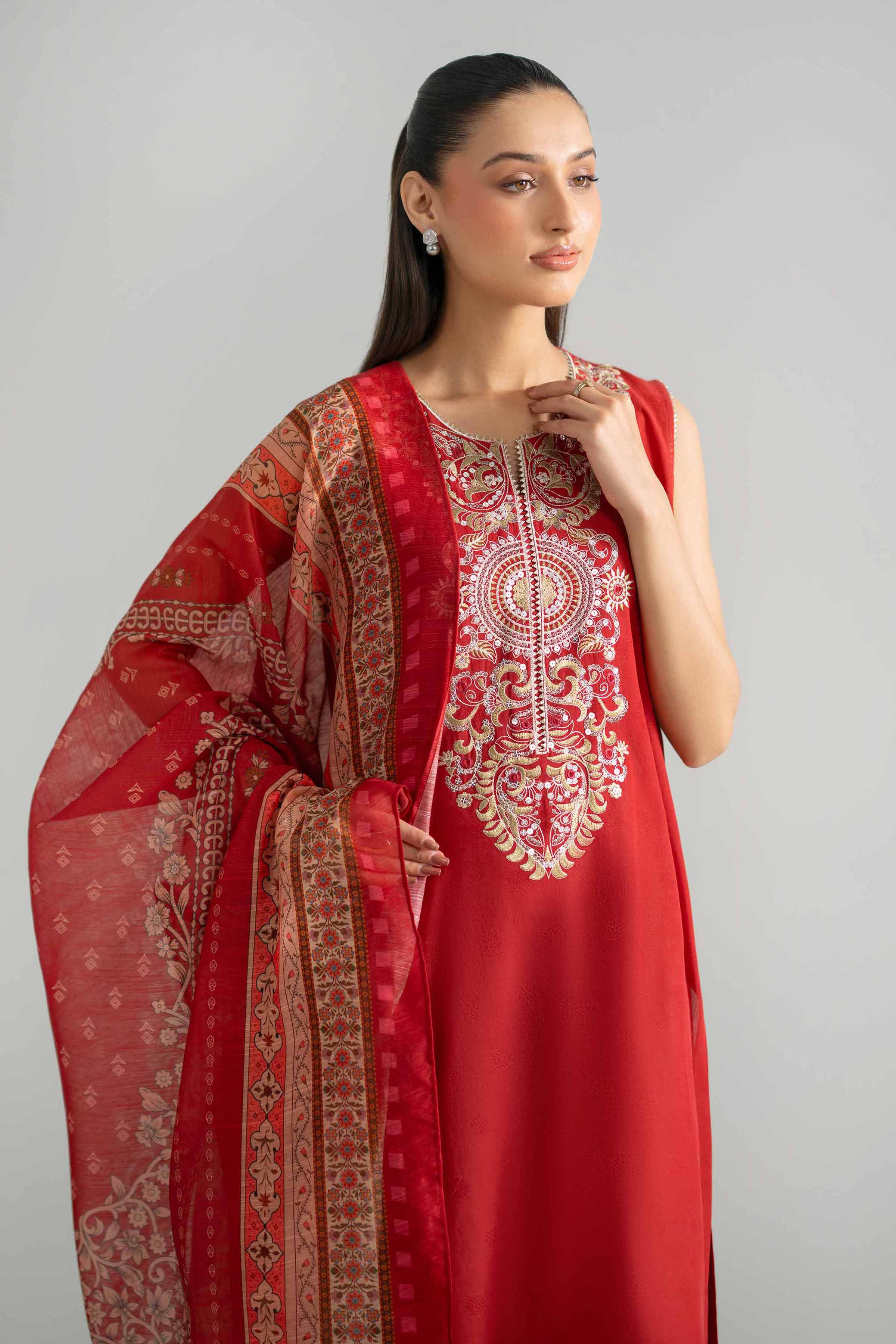 2 Piece - Embroidered Suit - PE26-128
