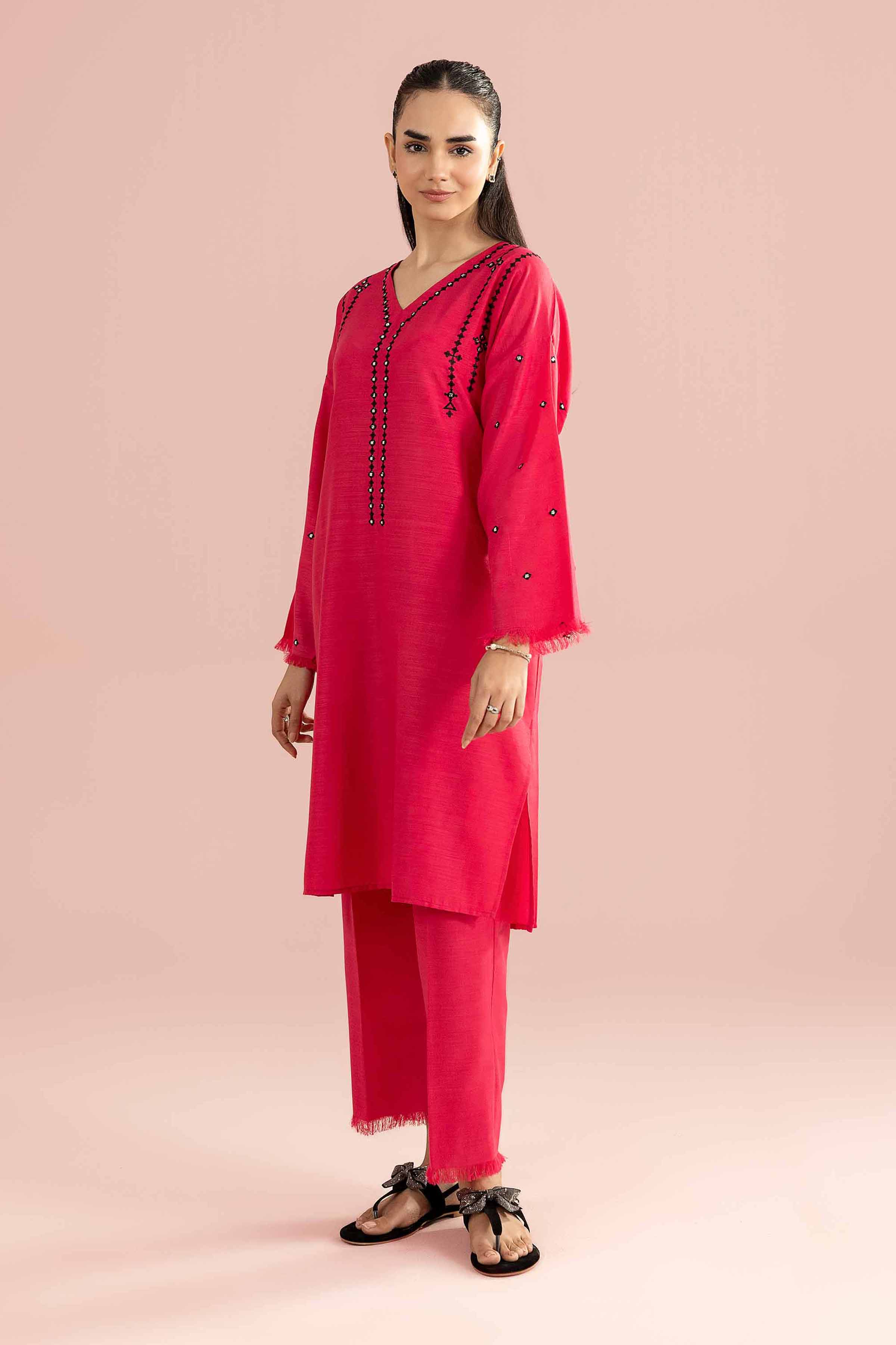 2 Piece - Embroidered Suit - PE26-163