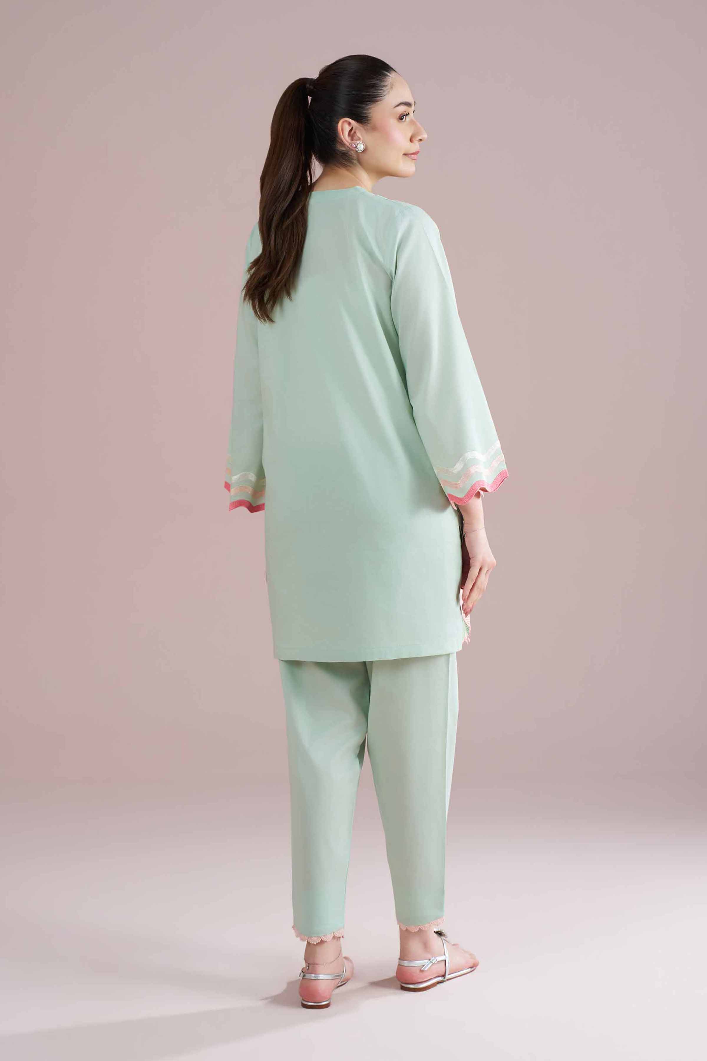 2 Piece - Embroidered Suit - PE26-235
