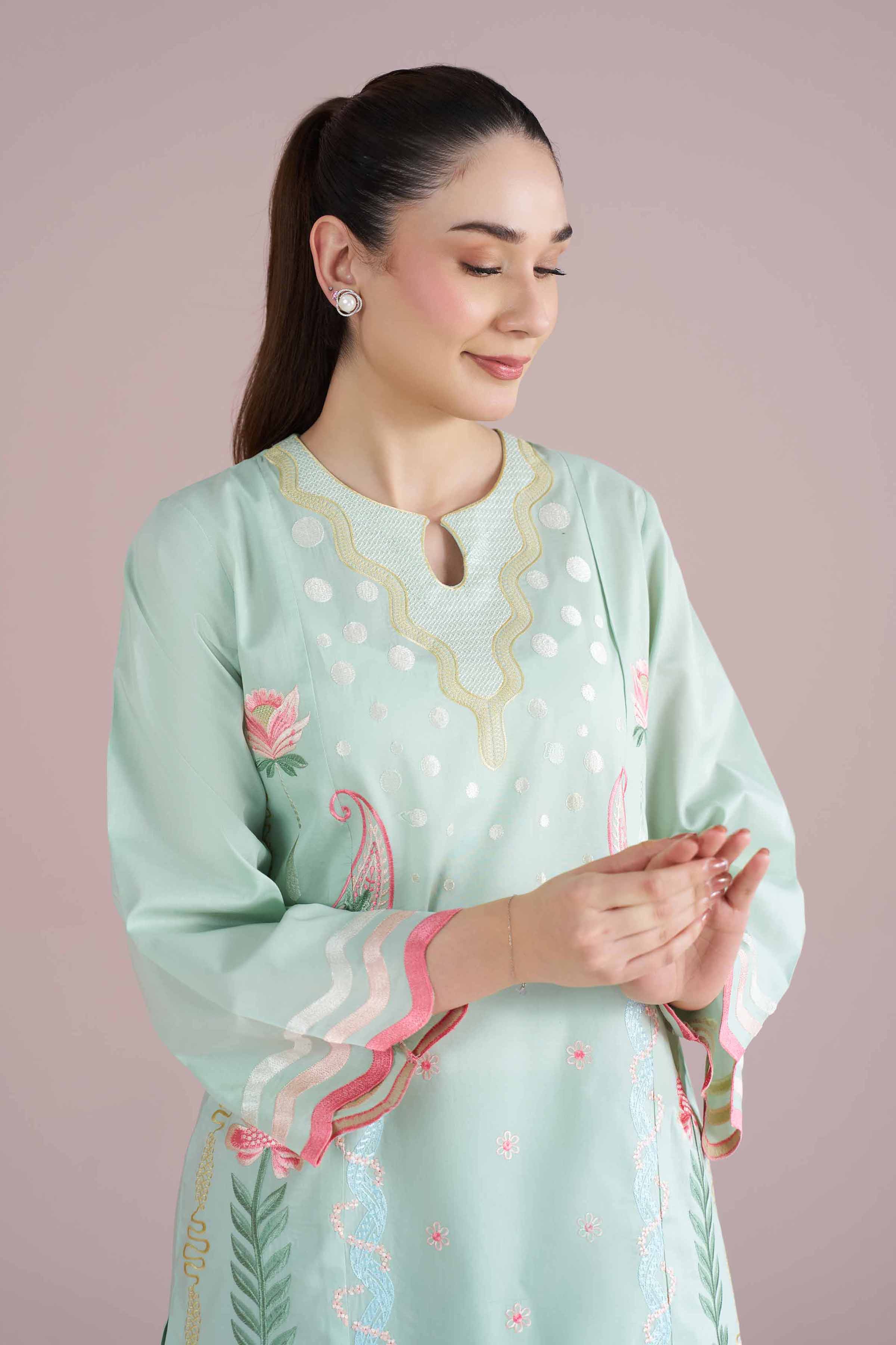 2 Piece - Embroidered Suit - PE26-235