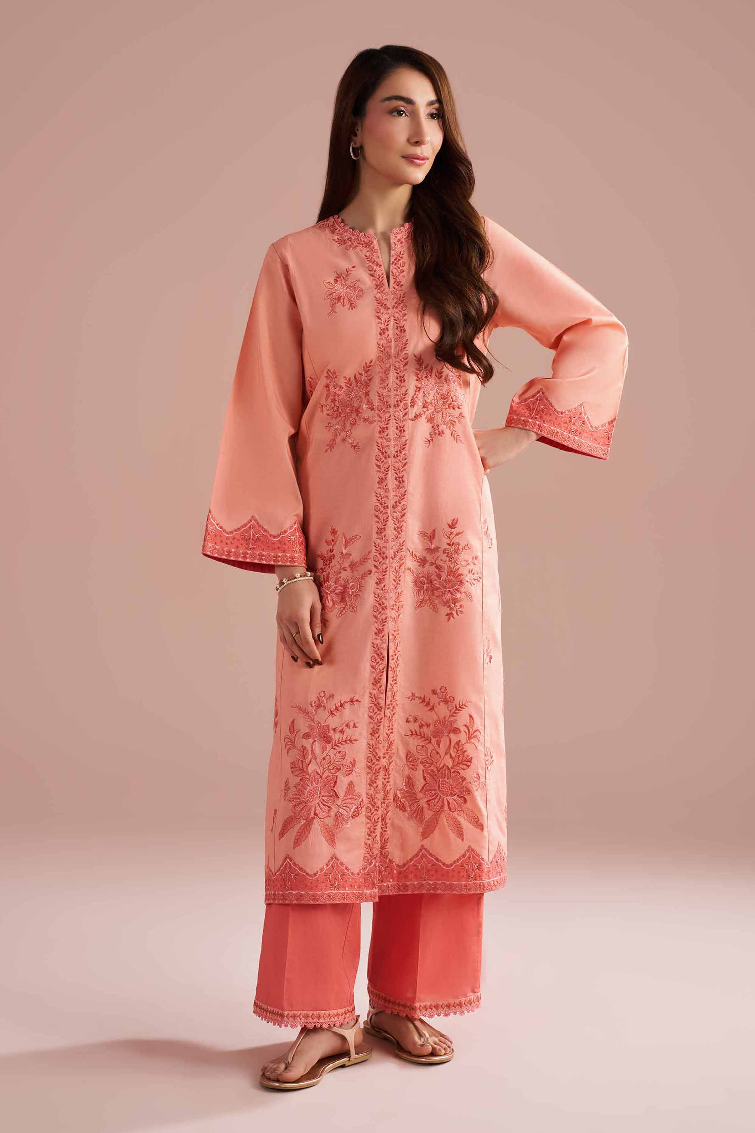 2 Piece - Embroidered Suit - PE26-240