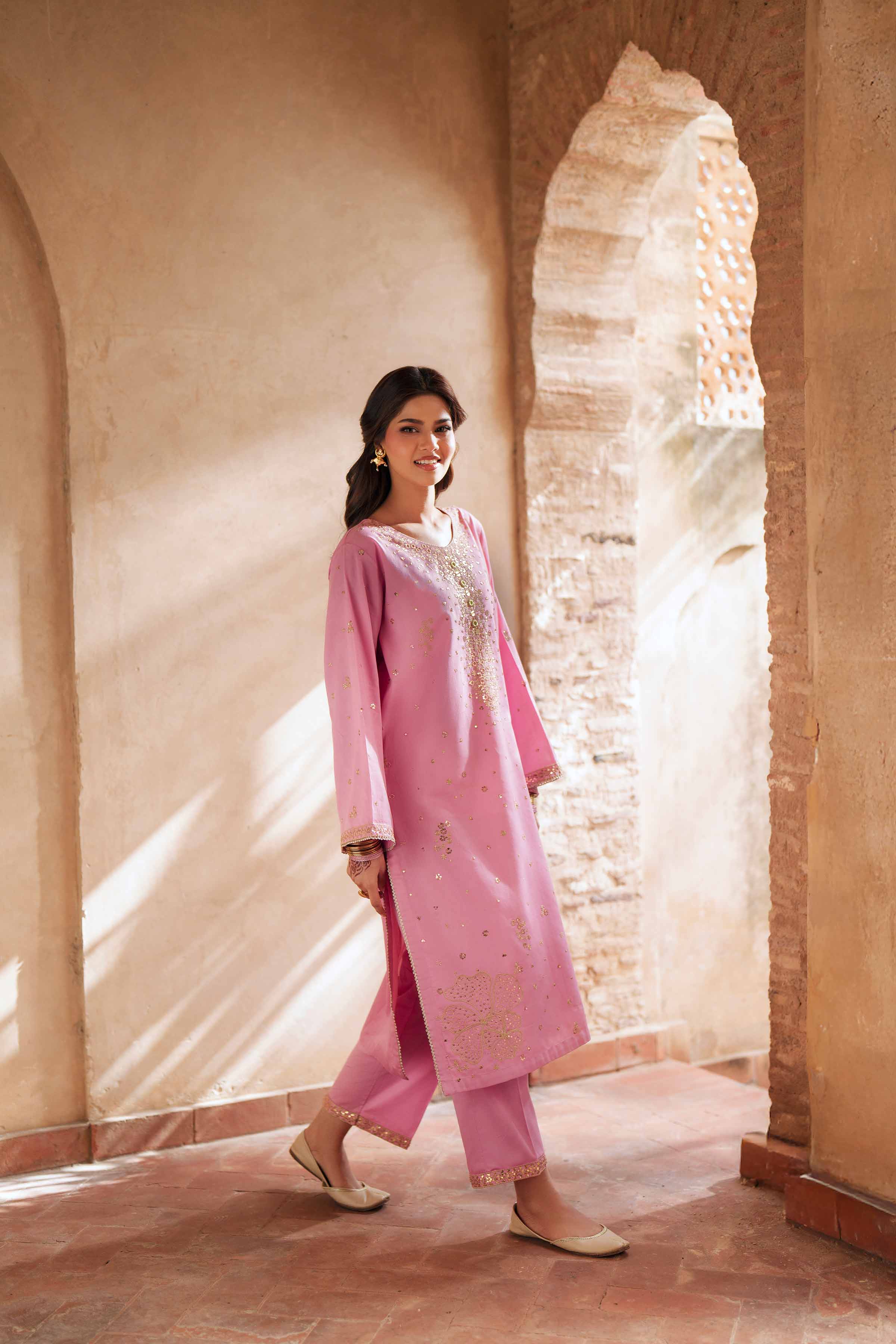 2 Piece - Embroidered Suit - PE26-248