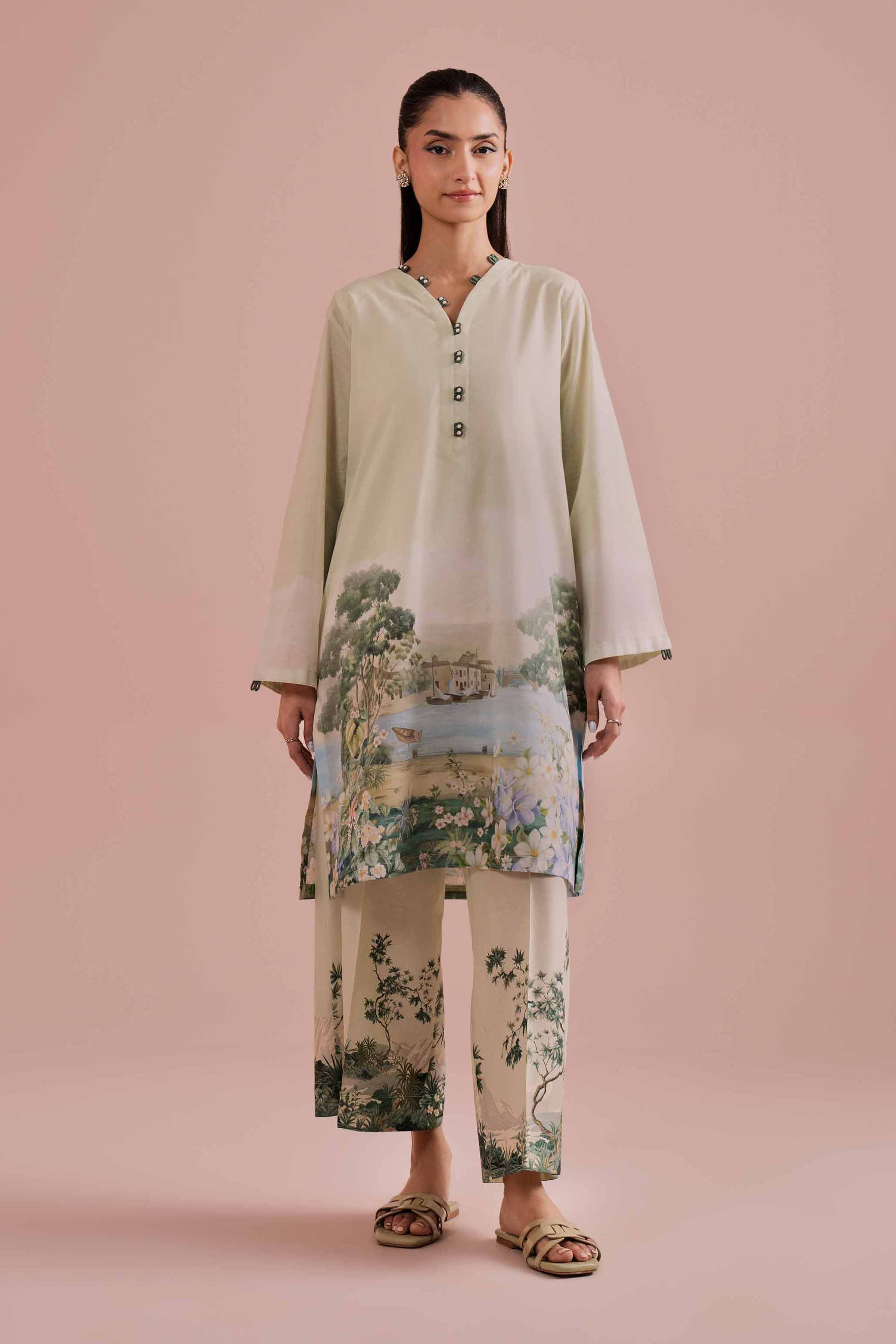 2 Piece - Printed Suit - PE26-273