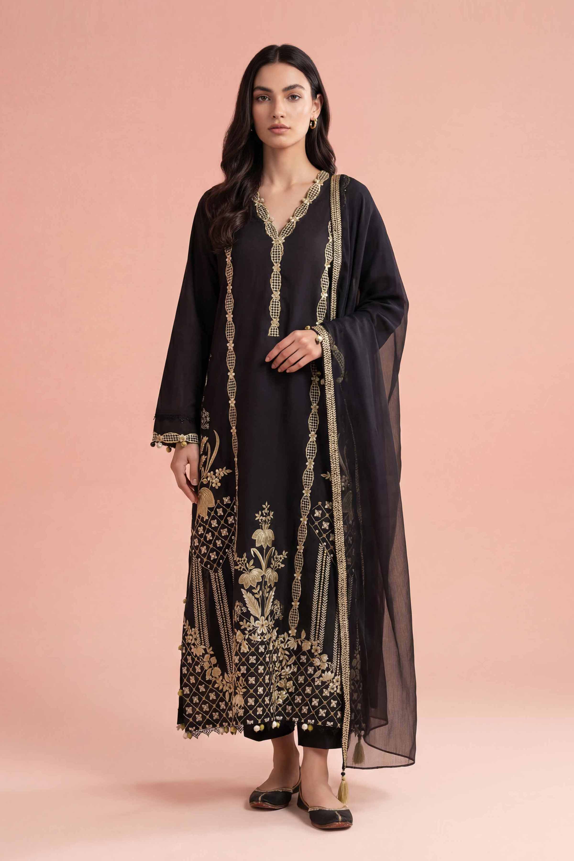3 Piece - Embroidered Suit - PE26-294