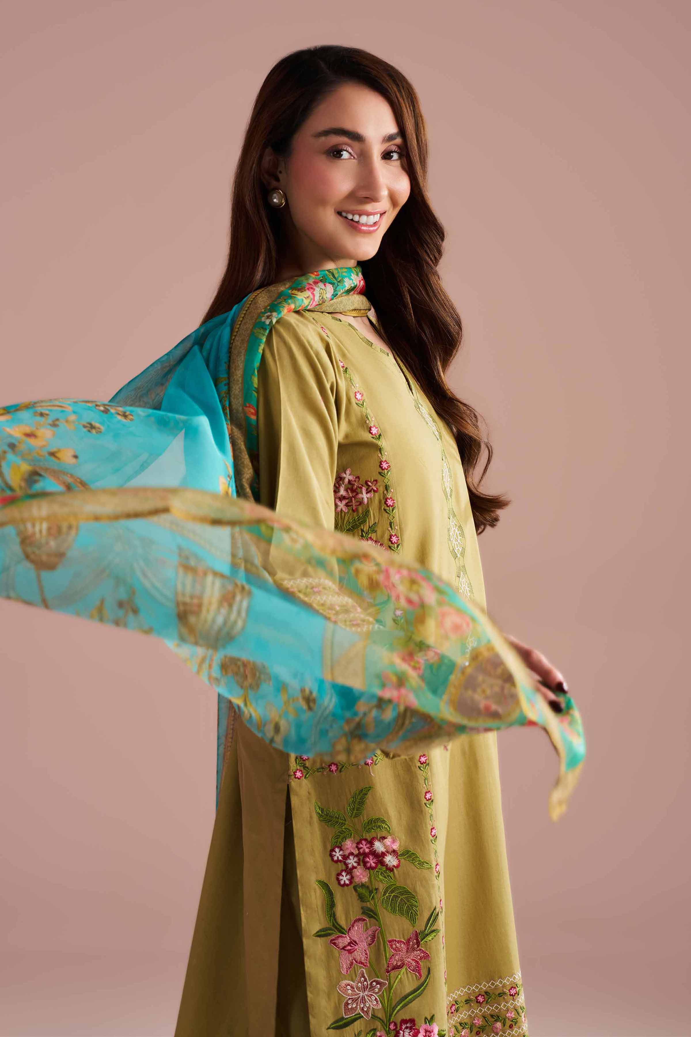 3 Piece - Embroidered Suit - PE26-321