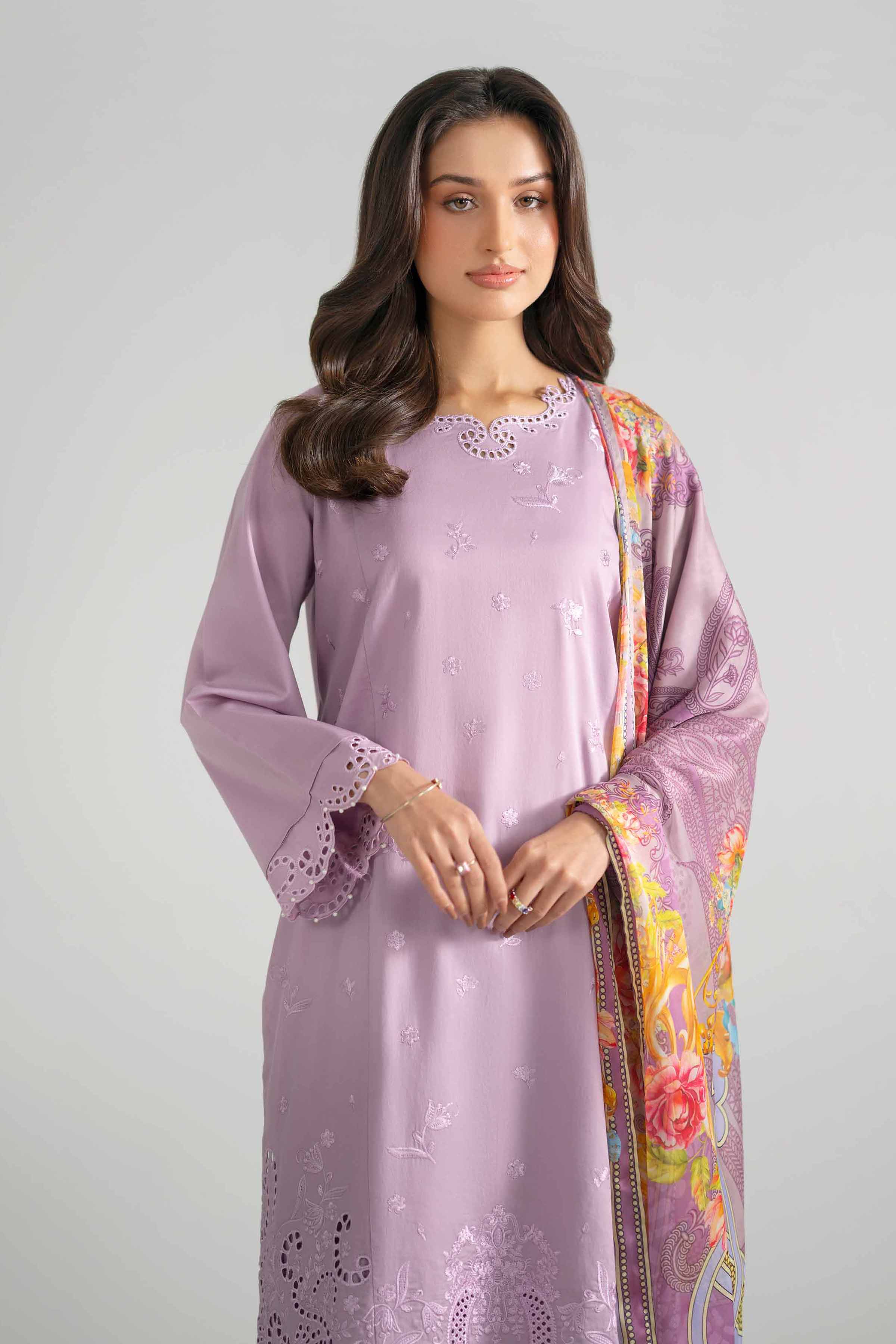 3 Piece - Embroidered Suit - PE26-322