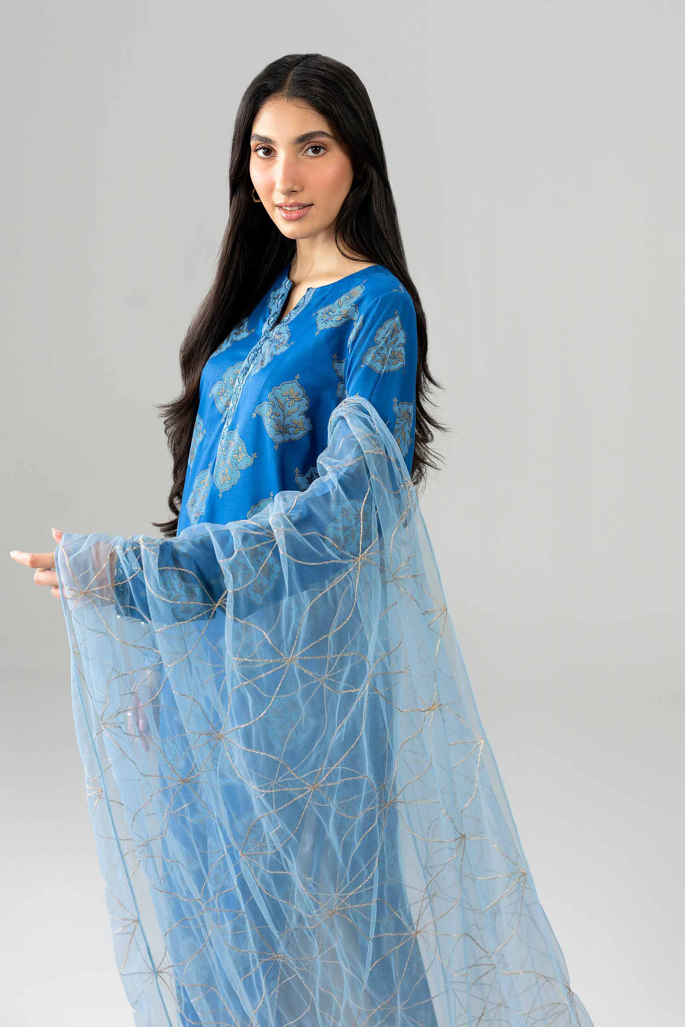 2 Piece - Printed Embroidered Suit - PE26-441