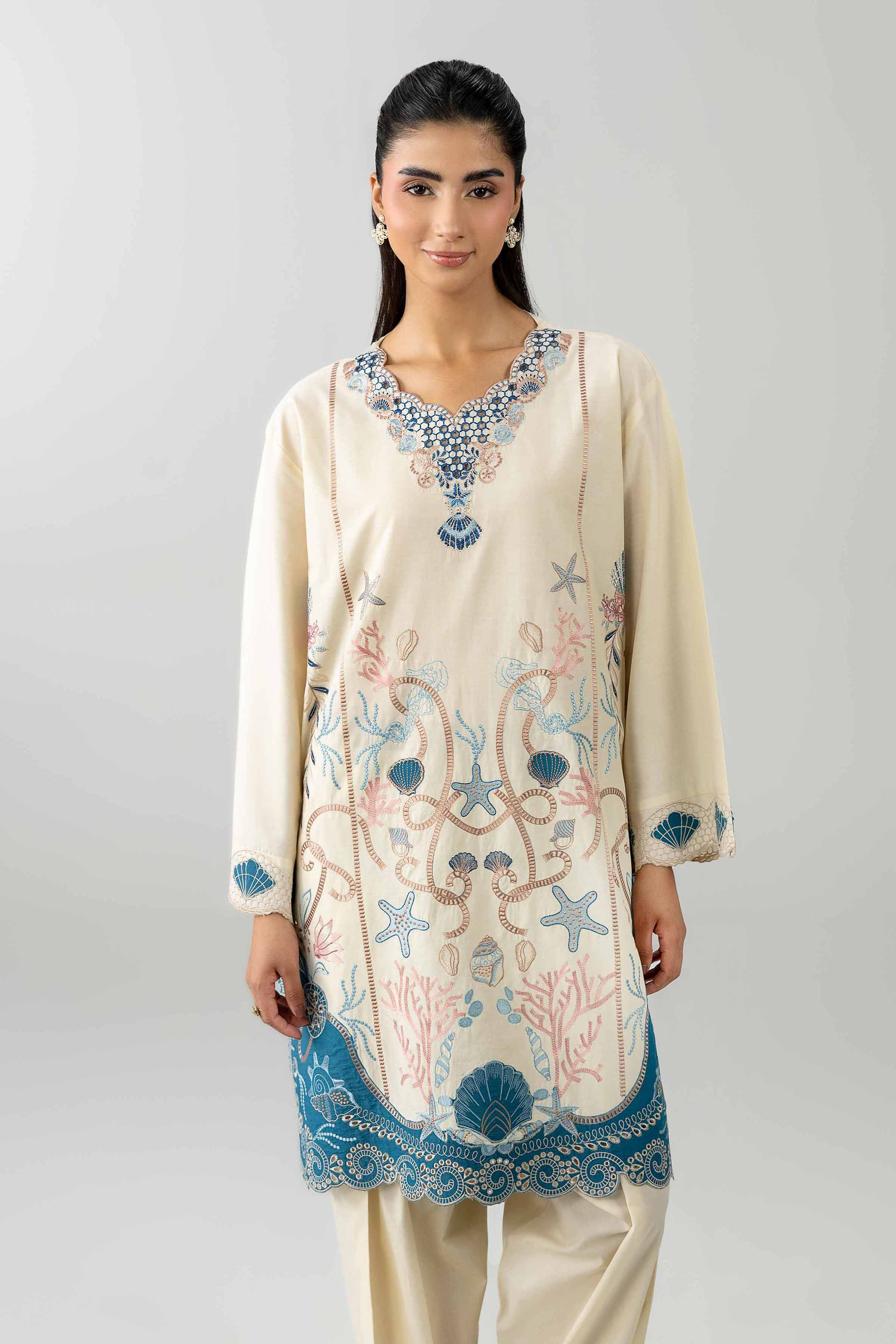 2 Piece - Embroidered Suit - PE26-452