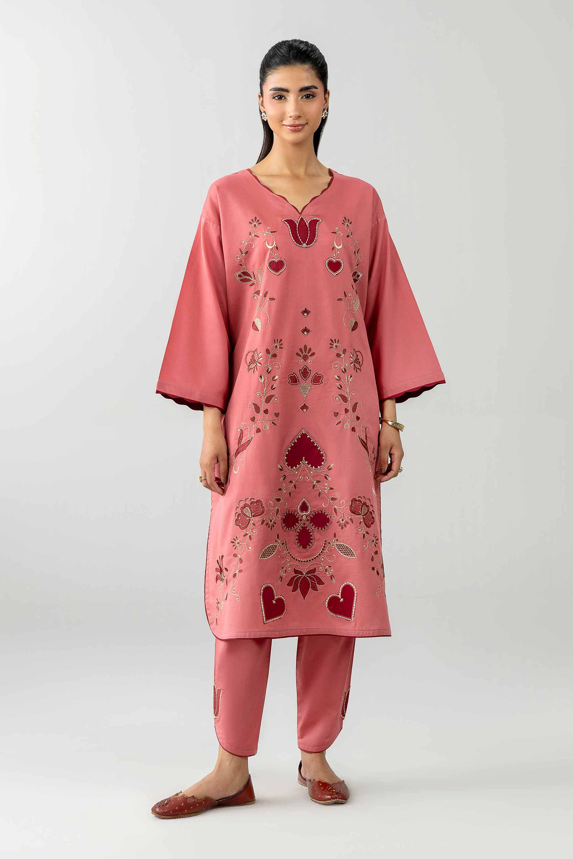 2 Piece - Embroidered Suit - PE26-467