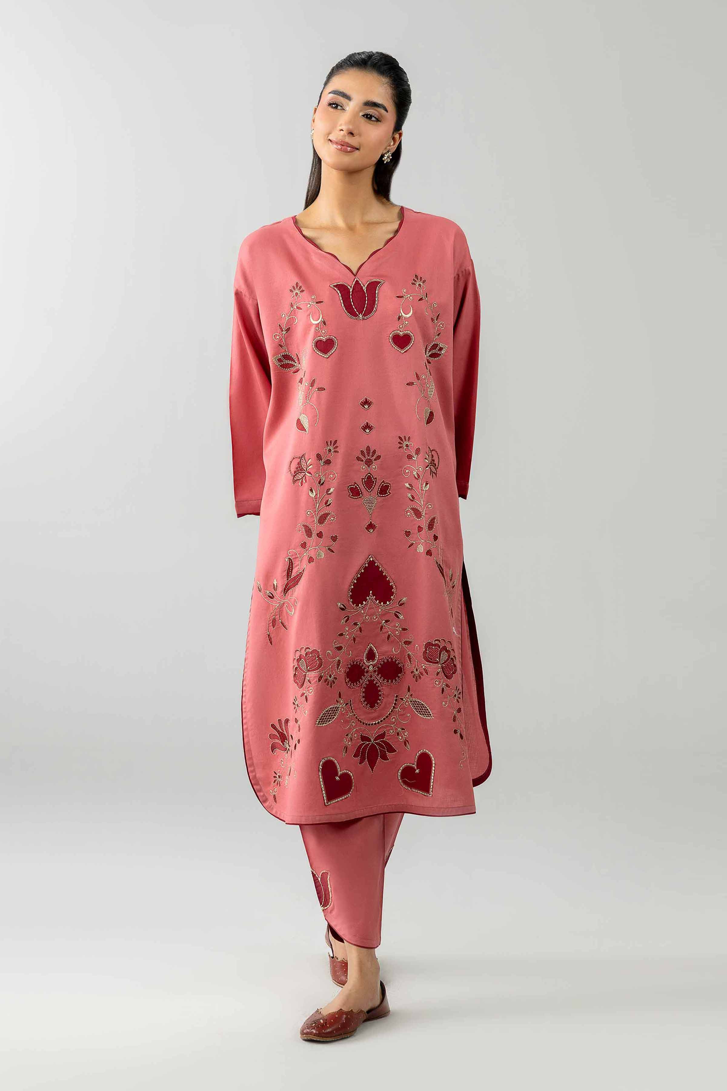 2 Piece - Embroidered Suit - PE26-467