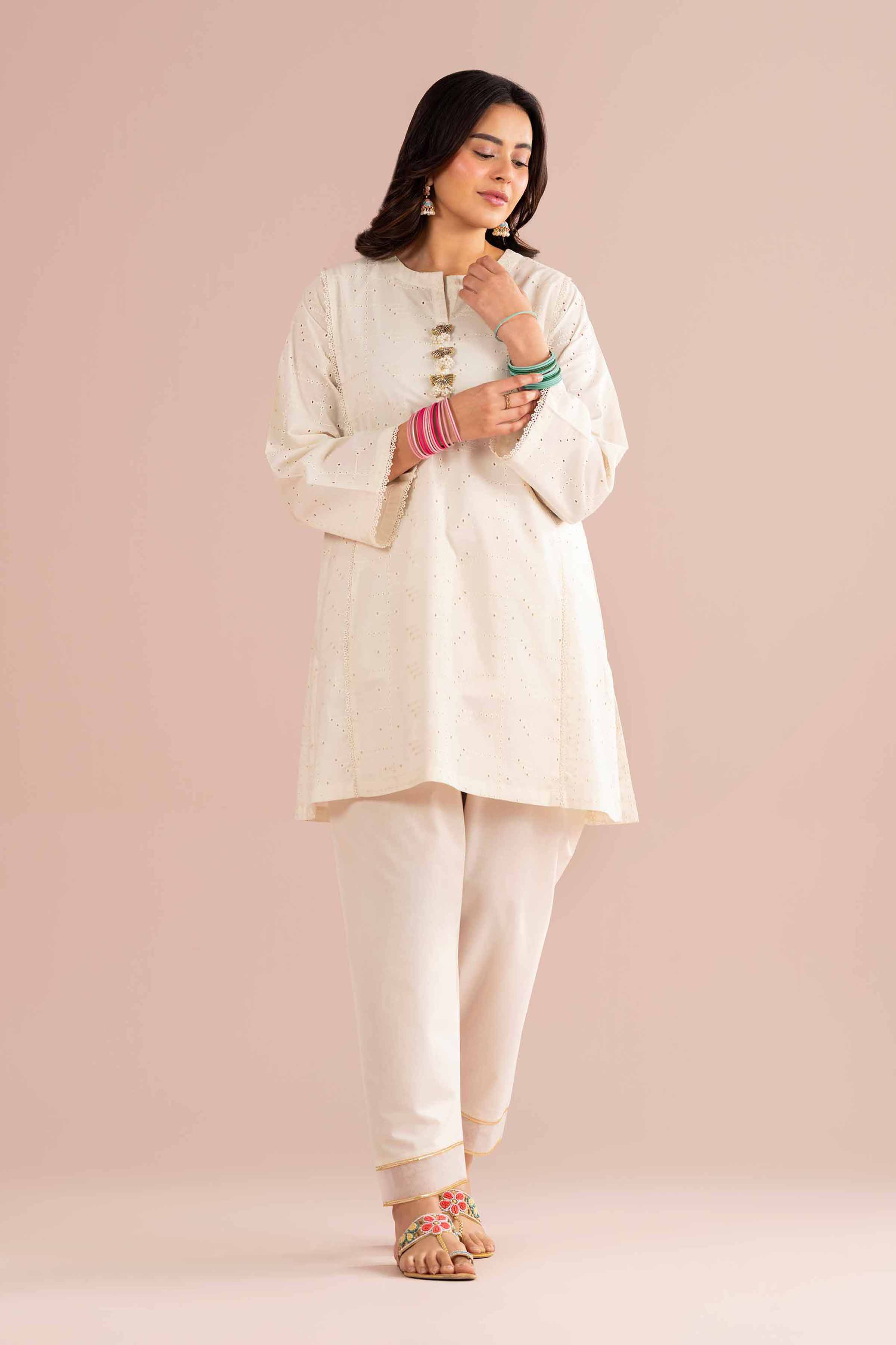 2 Piece - Embroidered Suit - PE26-472