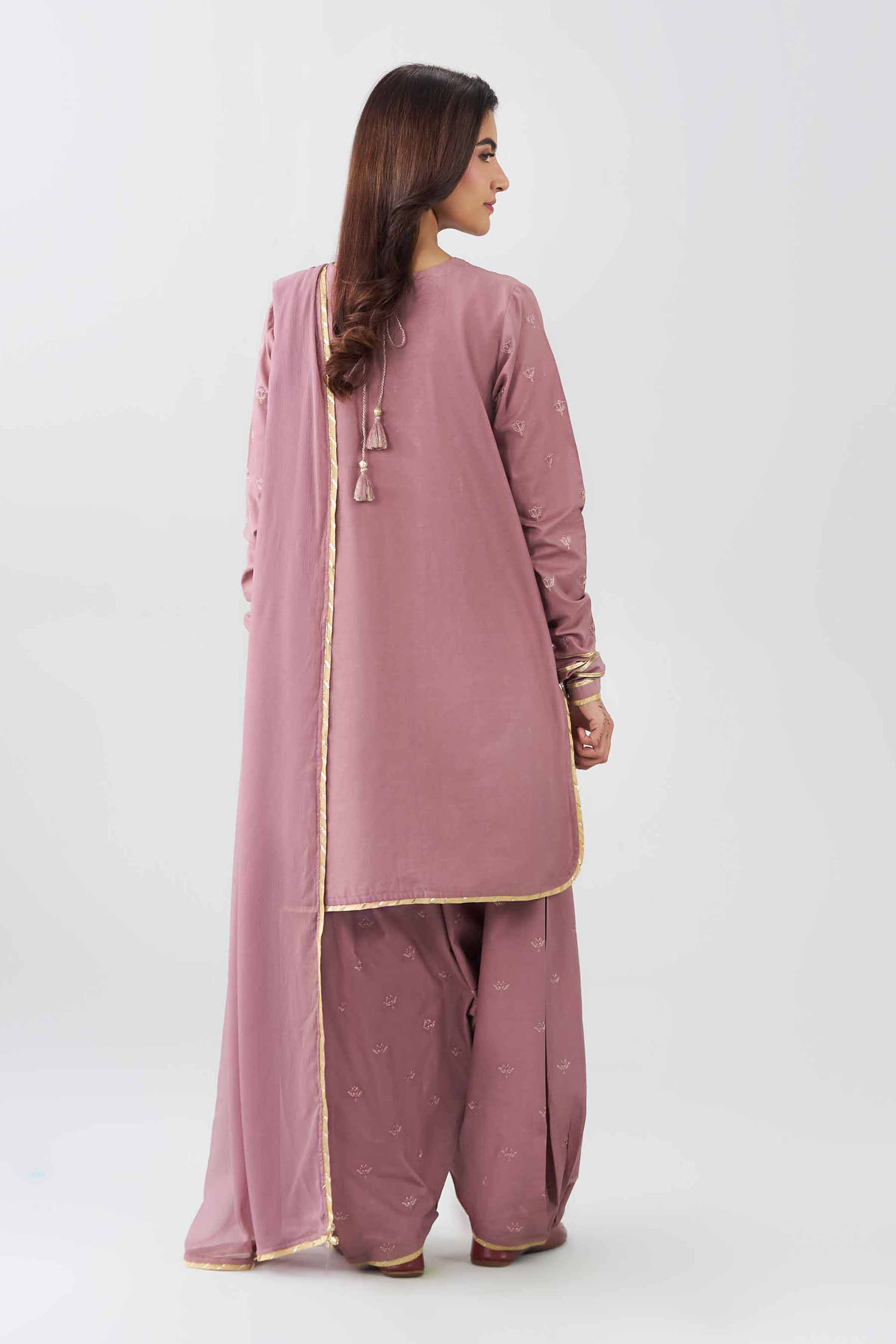 3 Piece - Embroidered Suit - PE26-516