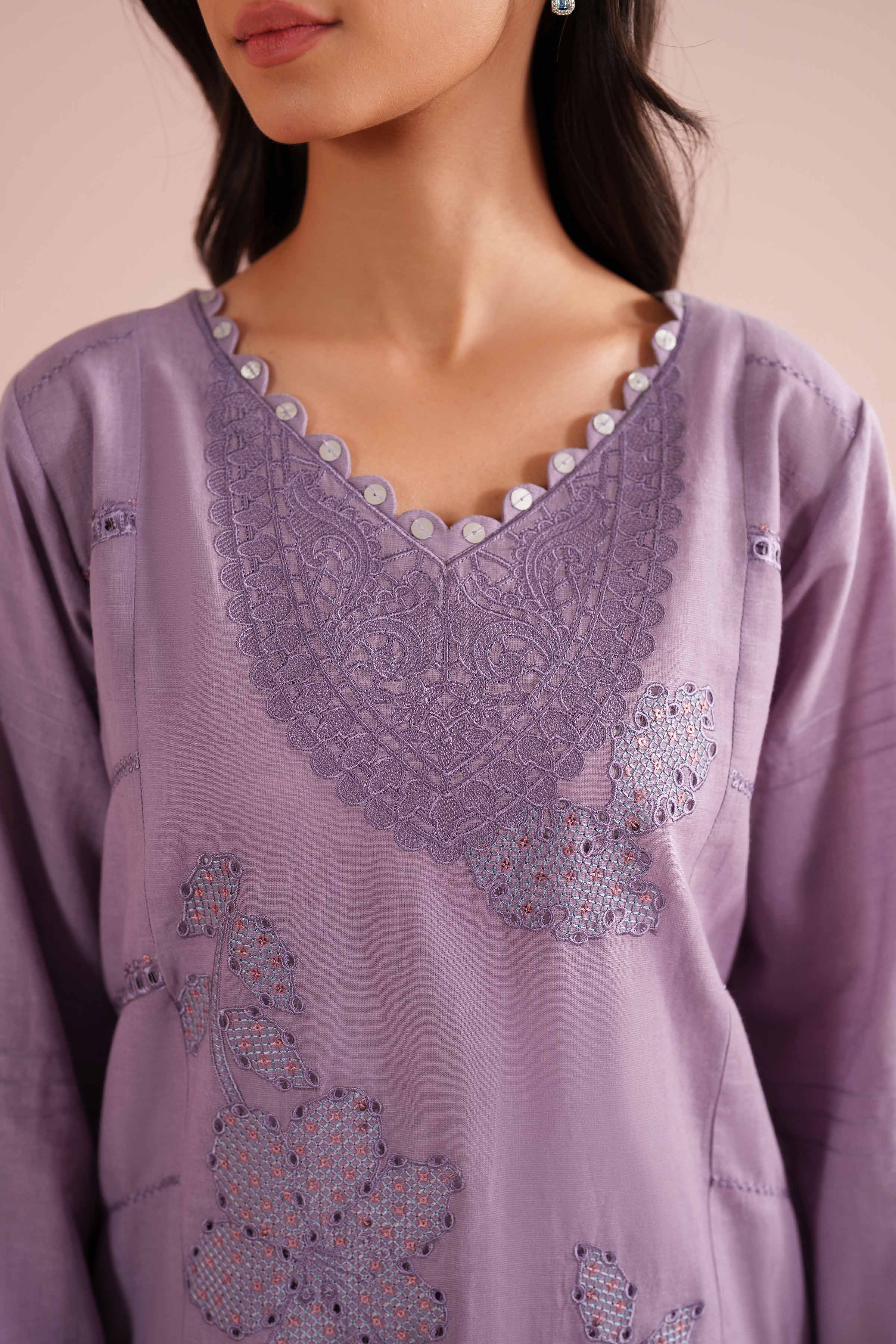 2 Piece - Embroidered Suit - PE26-54