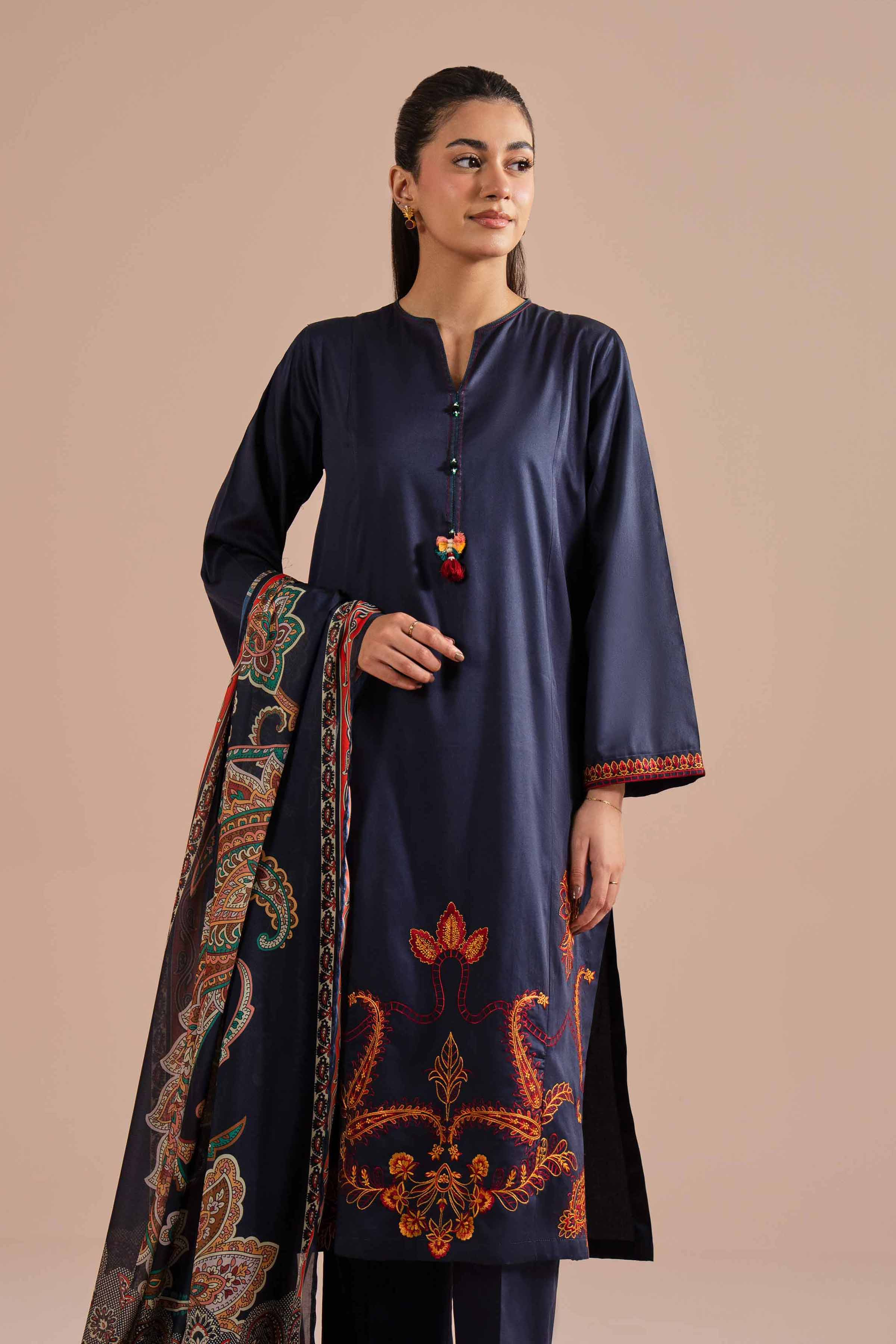 3 Piece - Embroidered Suit - PE26-65