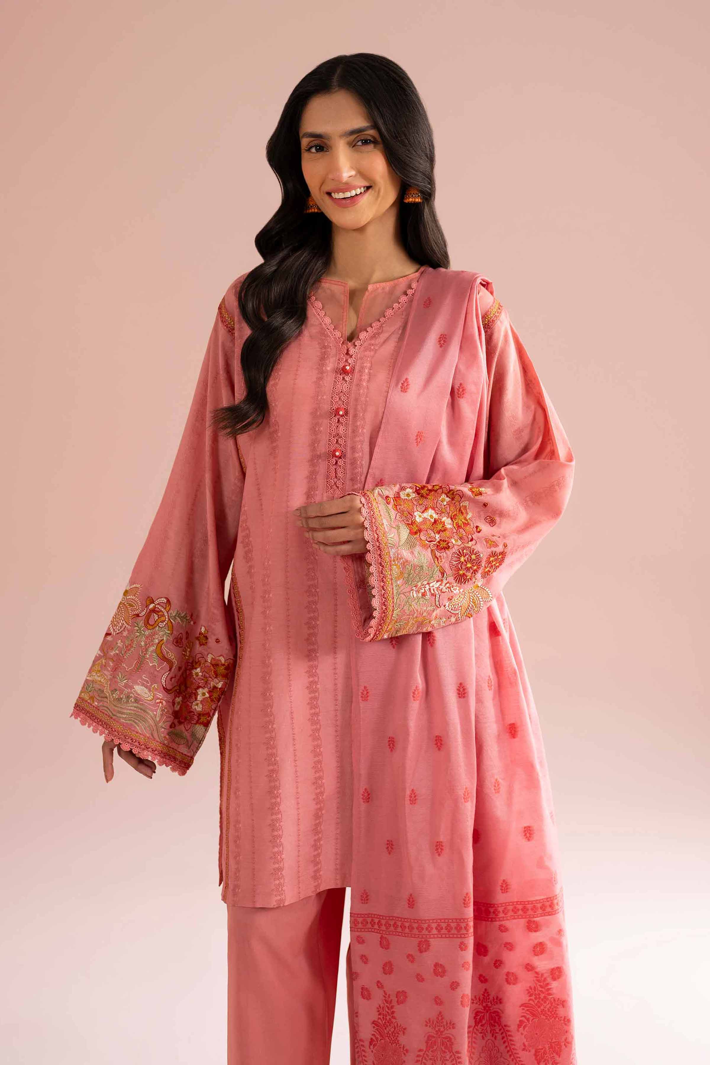 3 Piece - Embroidered Suit - PE26-73