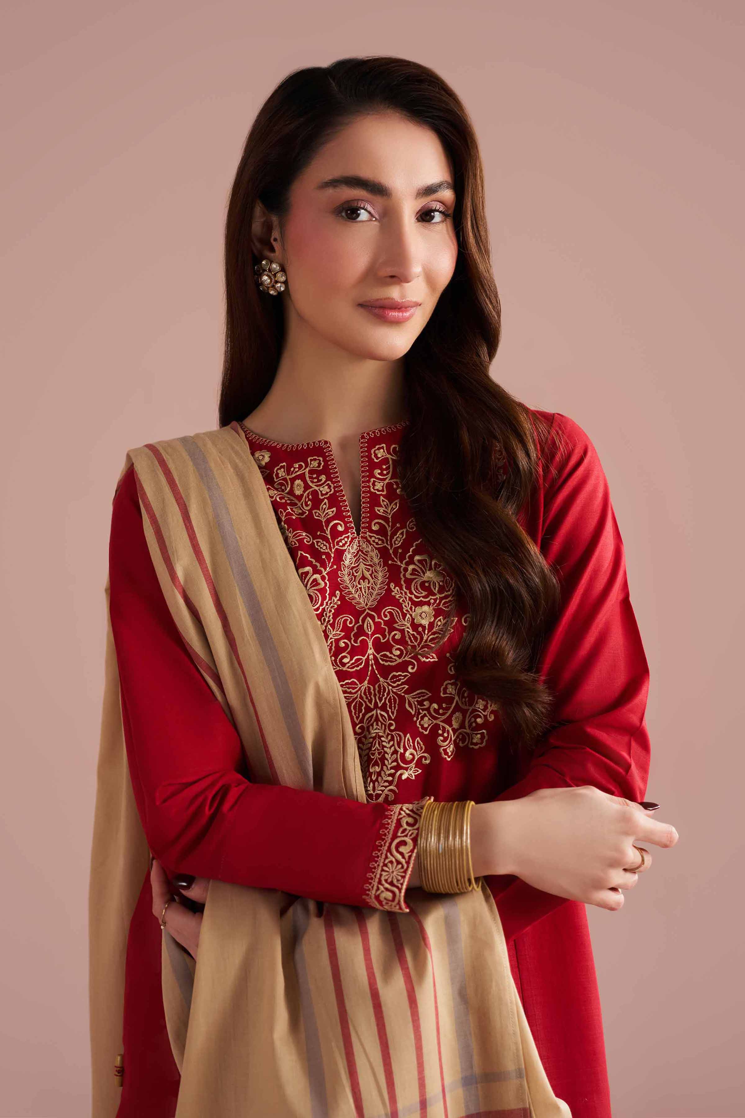 3 Piece - Embroidered Suit - PE26-80