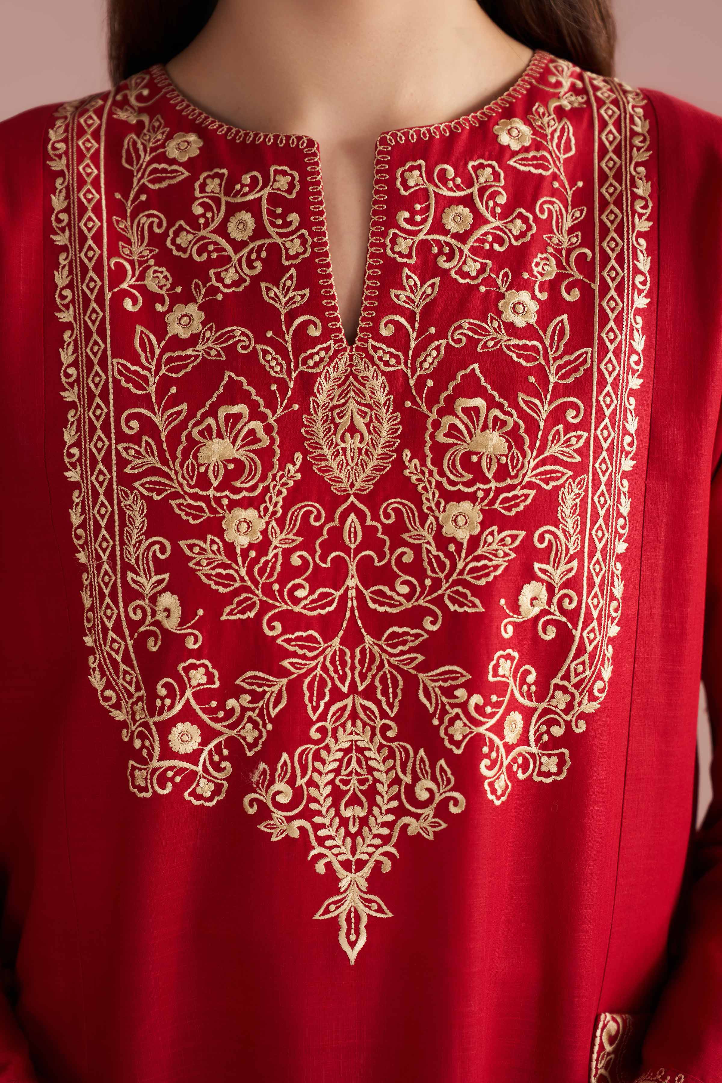3 Piece - Embroidered Suit - PE26-80