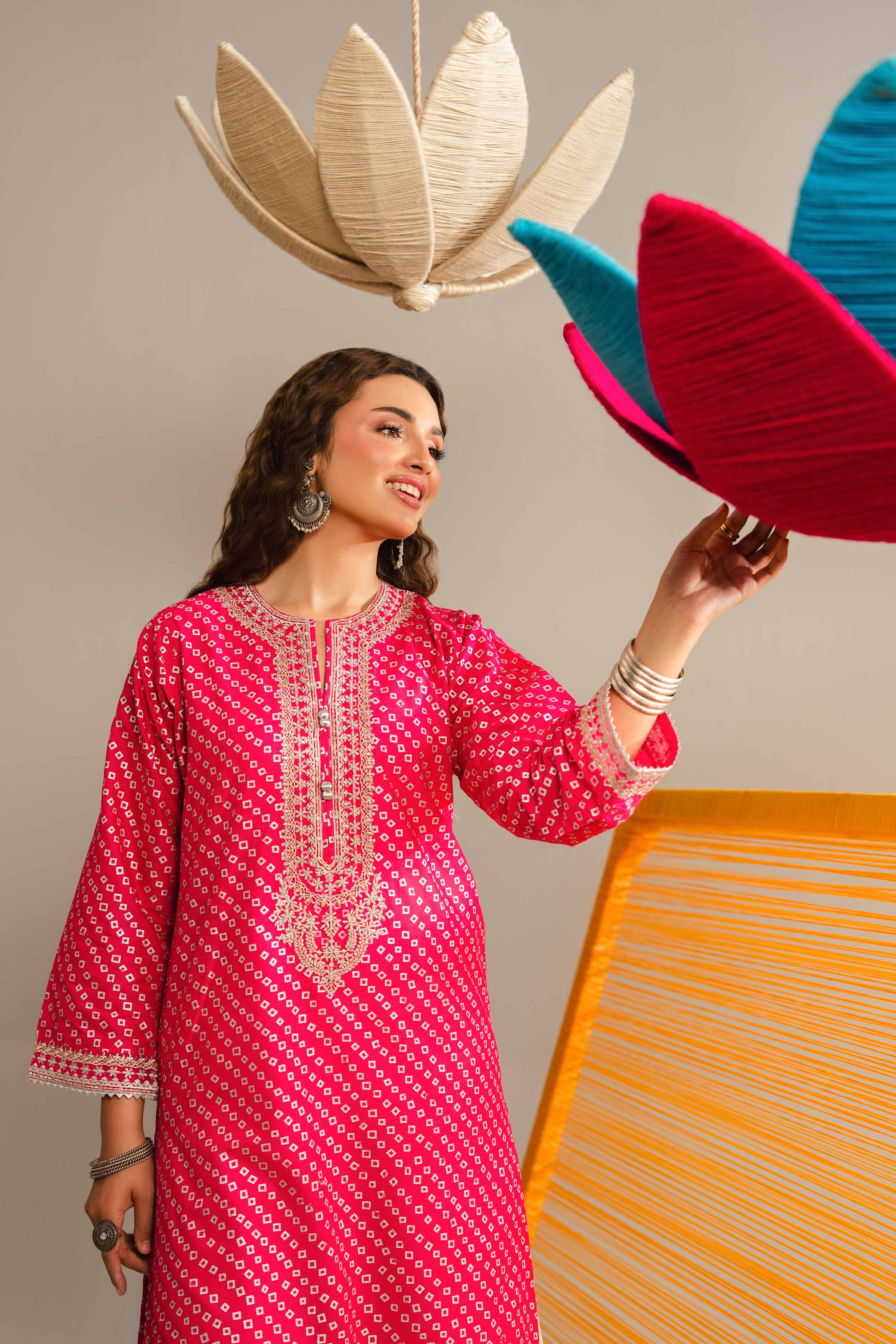 Printed Embroidered Shirt - PE26-89