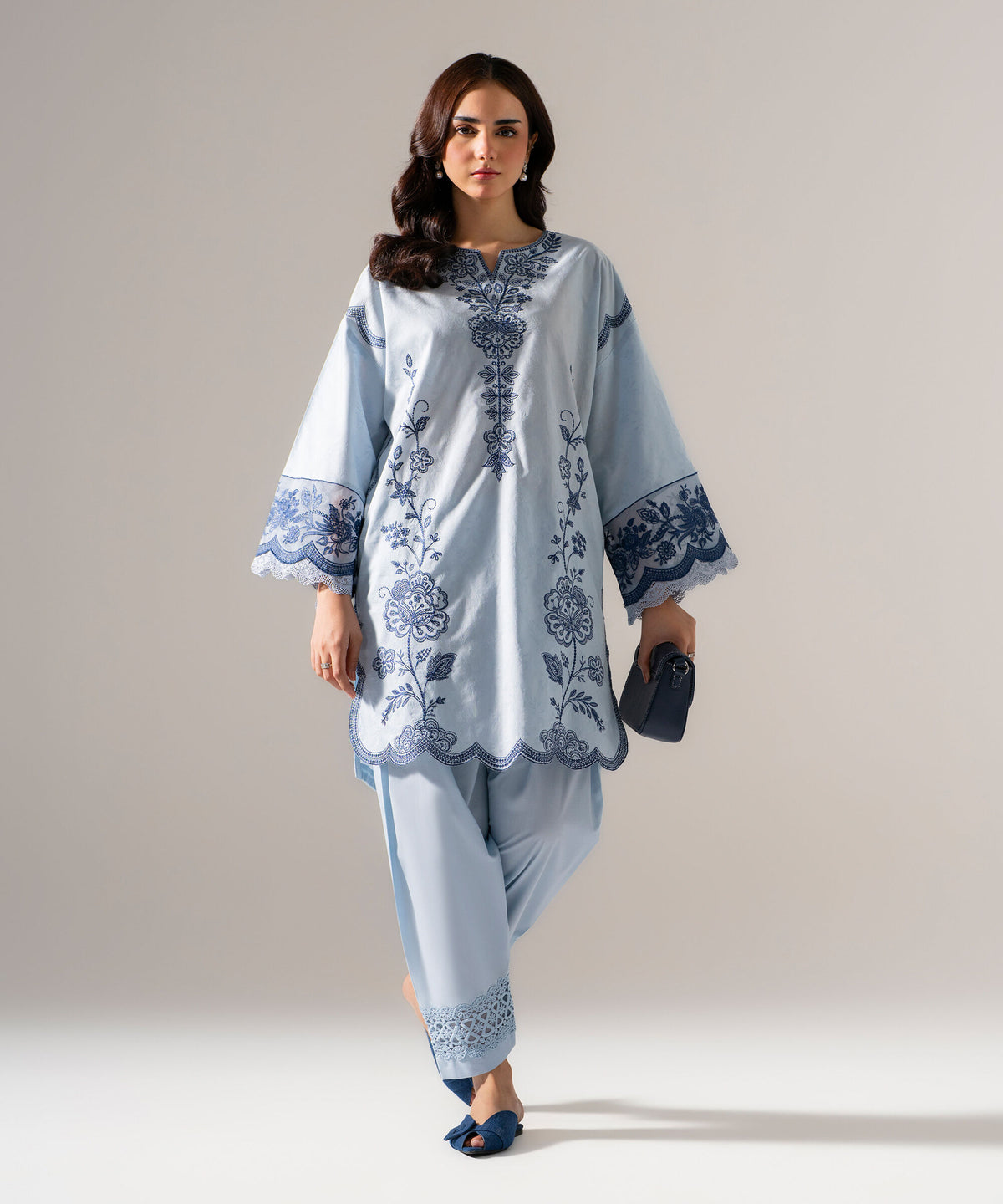 2 Piece - Embroidered Jacquard Suit PE6SCSTV634S