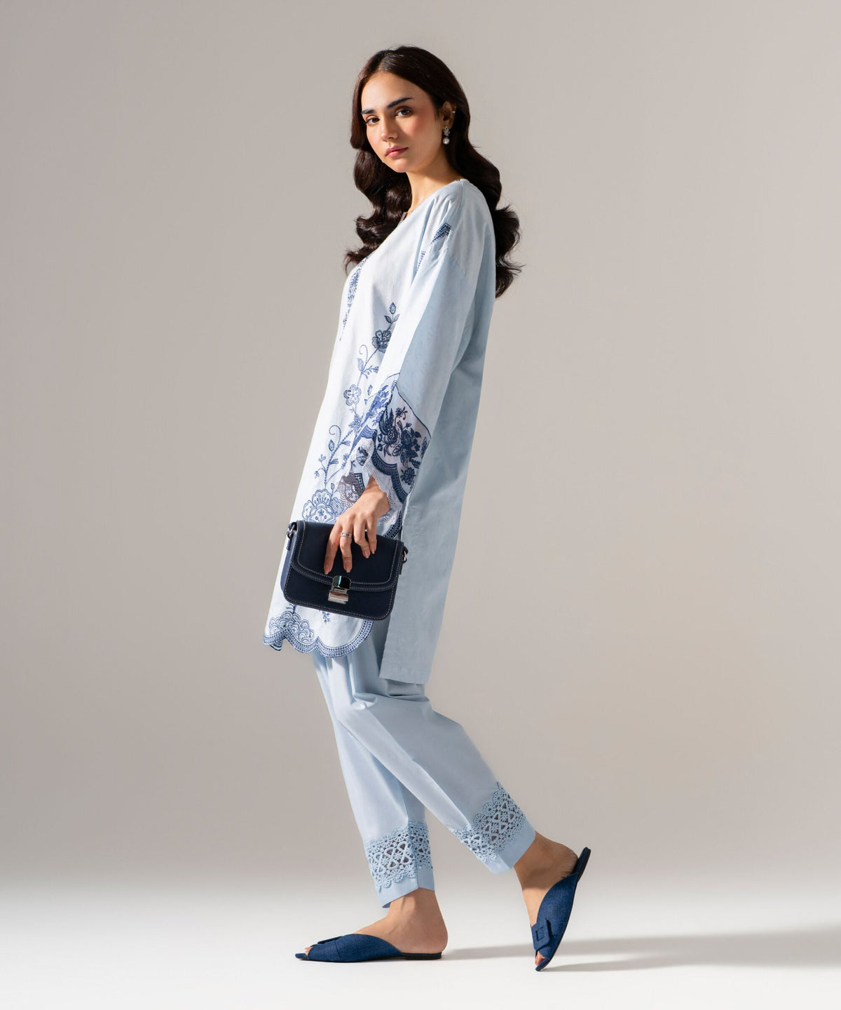 2 Piece - Embroidered Jacquard Suit PE6SCSTV634S