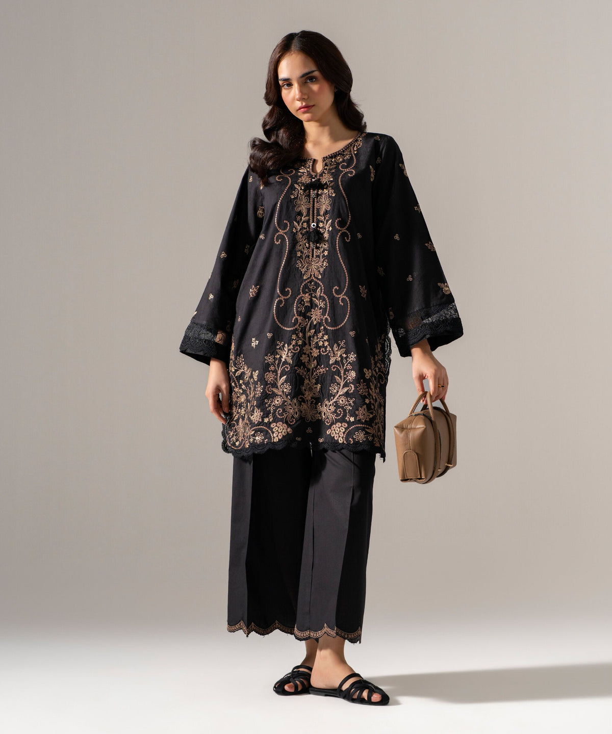 2 Piece - Embroidered Jacquard Suit PE6SCSTV639S