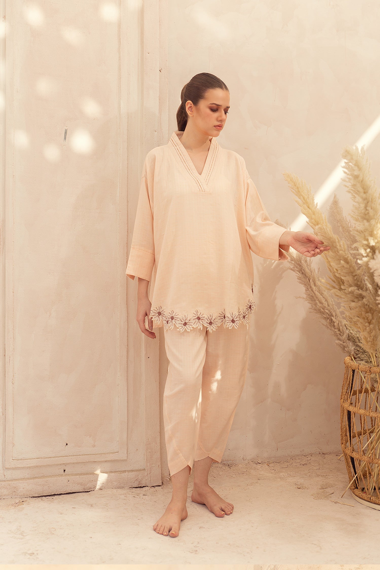 Peach Puff Matching Set