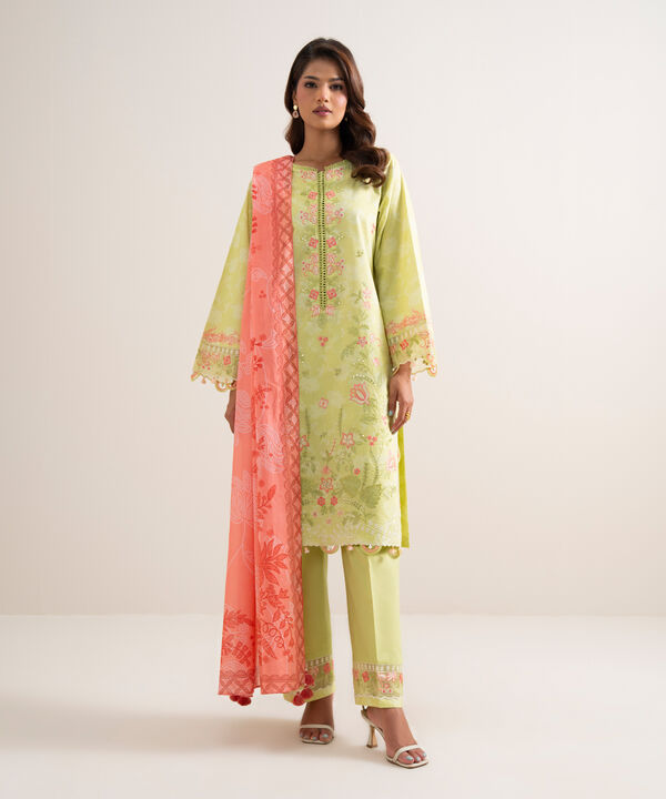 3 Piece - Embroidered Lawn Suit