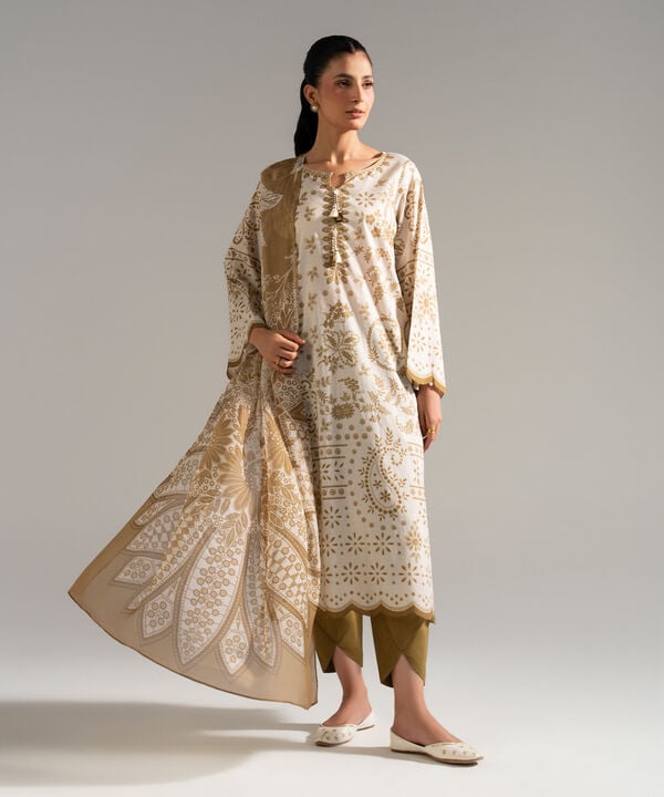 3 Piece - Printed Lawn Suit