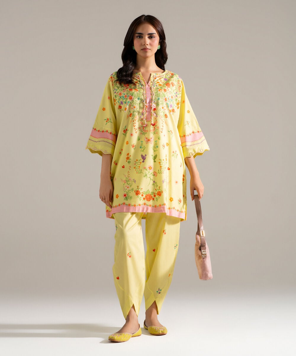 2 Piece - Printed Cotton Viscose Suit PEW26CAHMV92