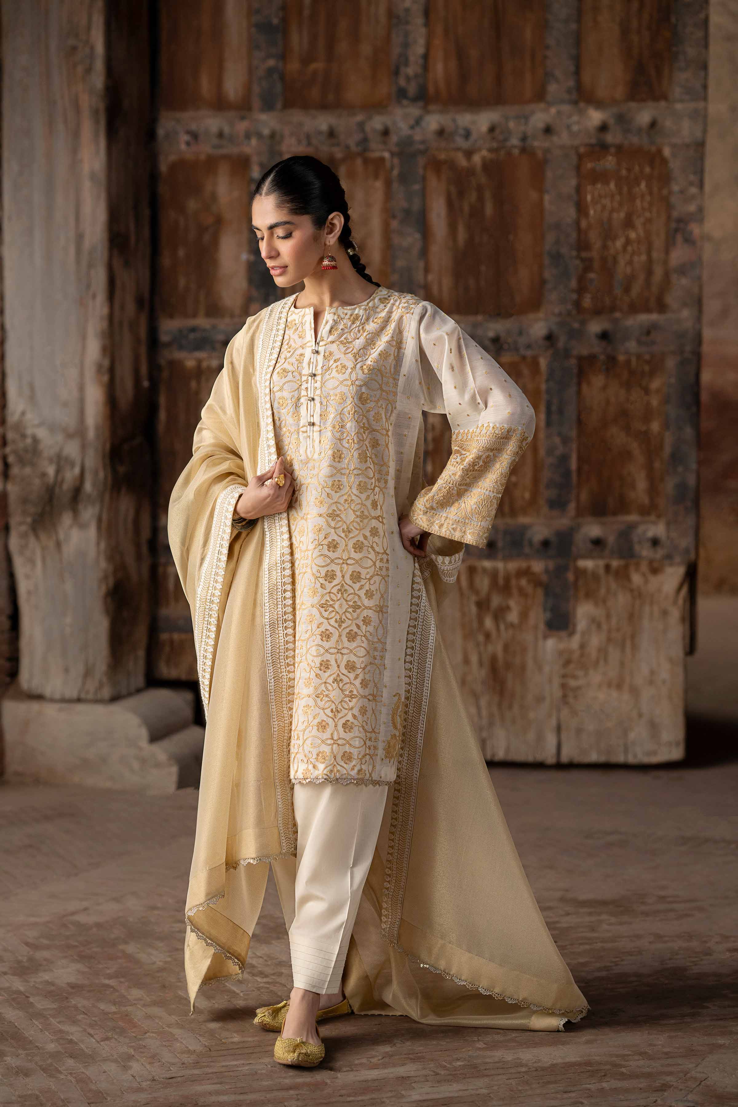 3 Piece - Embroidered Suit - PFE25-03