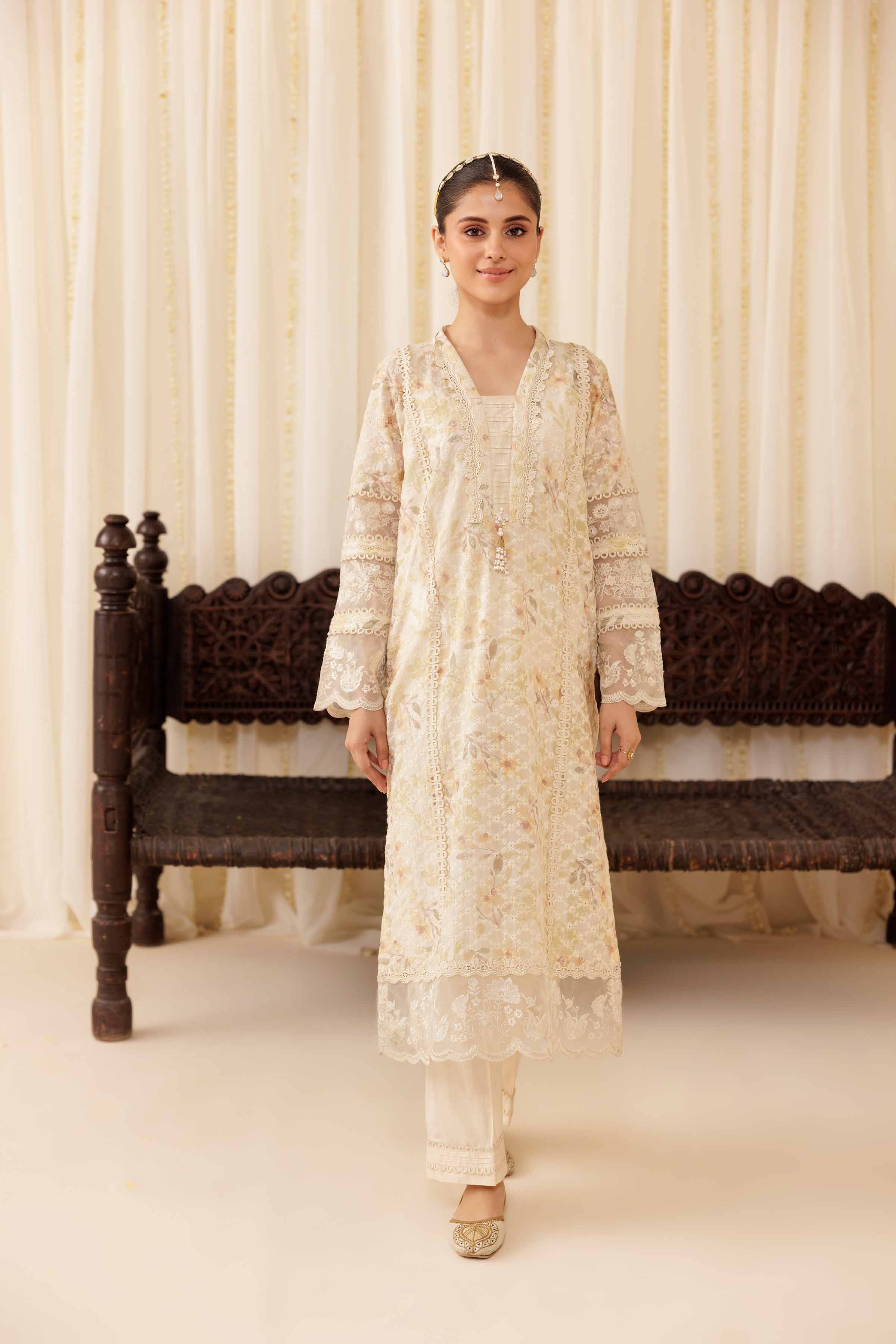 2 Piece - Embroidered Suit - PFE25-07