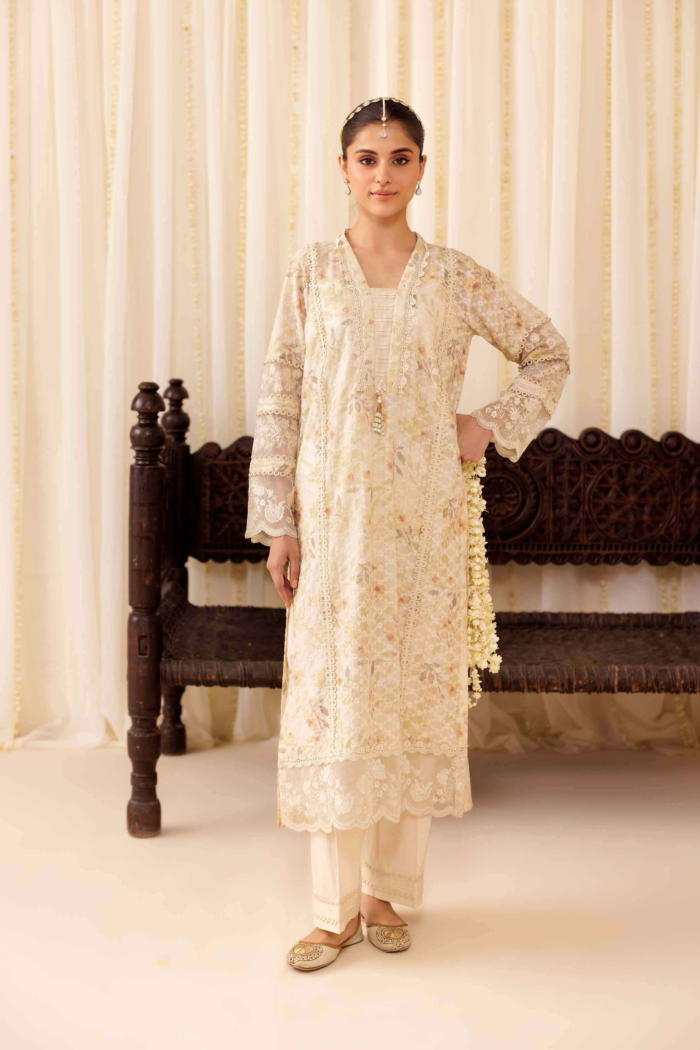 2 Piece - Embroidered Suit - PFE25-07