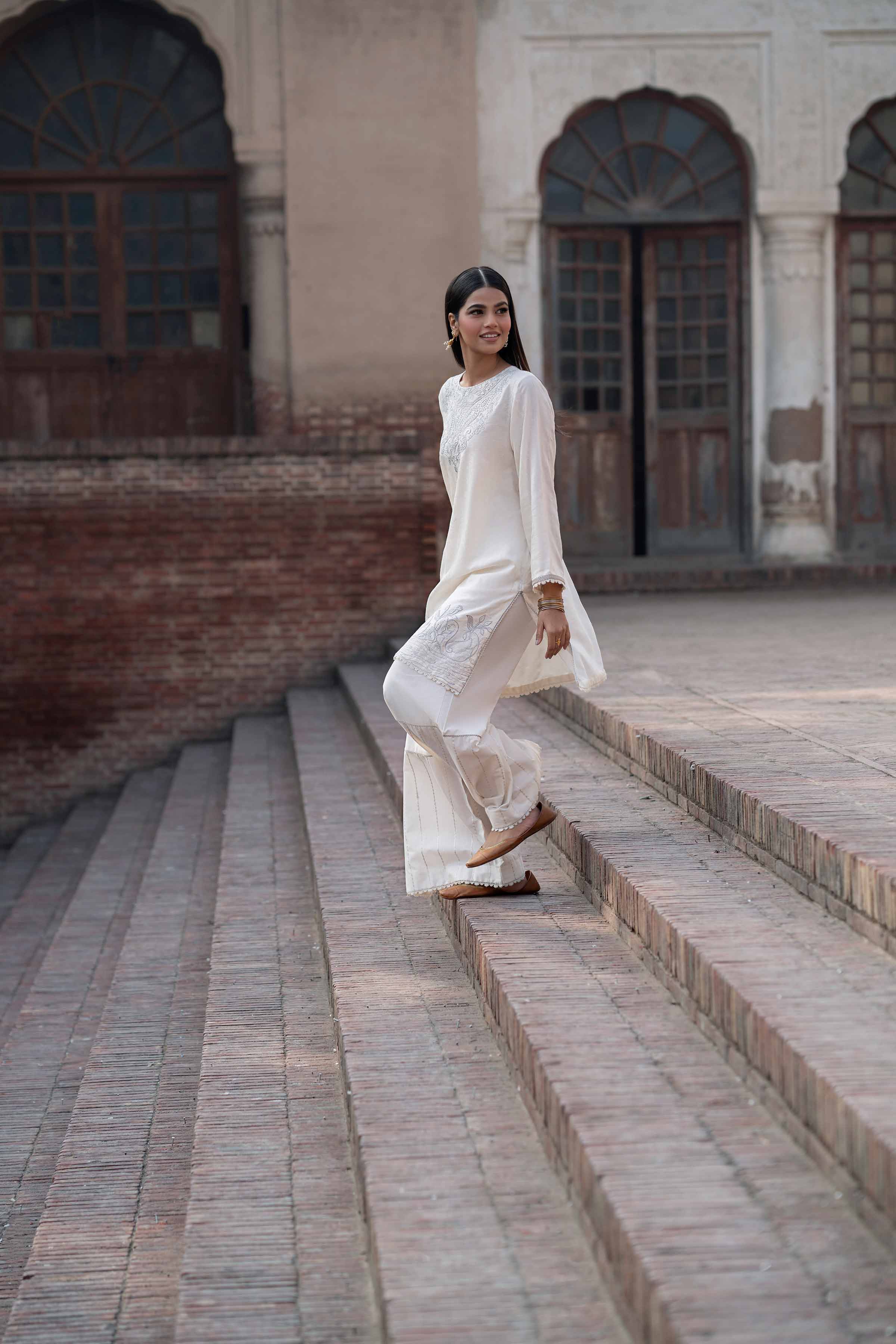 2 Piece - Embroidered Suit - PFE25-14