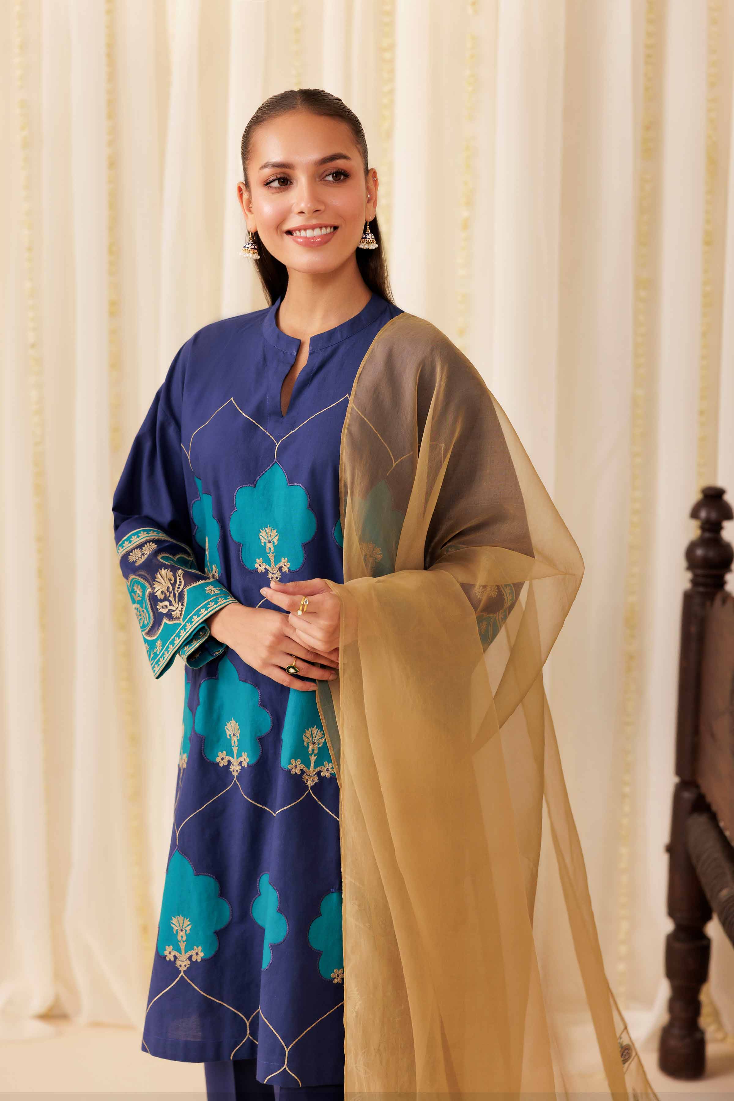 3 Piece - Embroidered Suit - PFE25-42