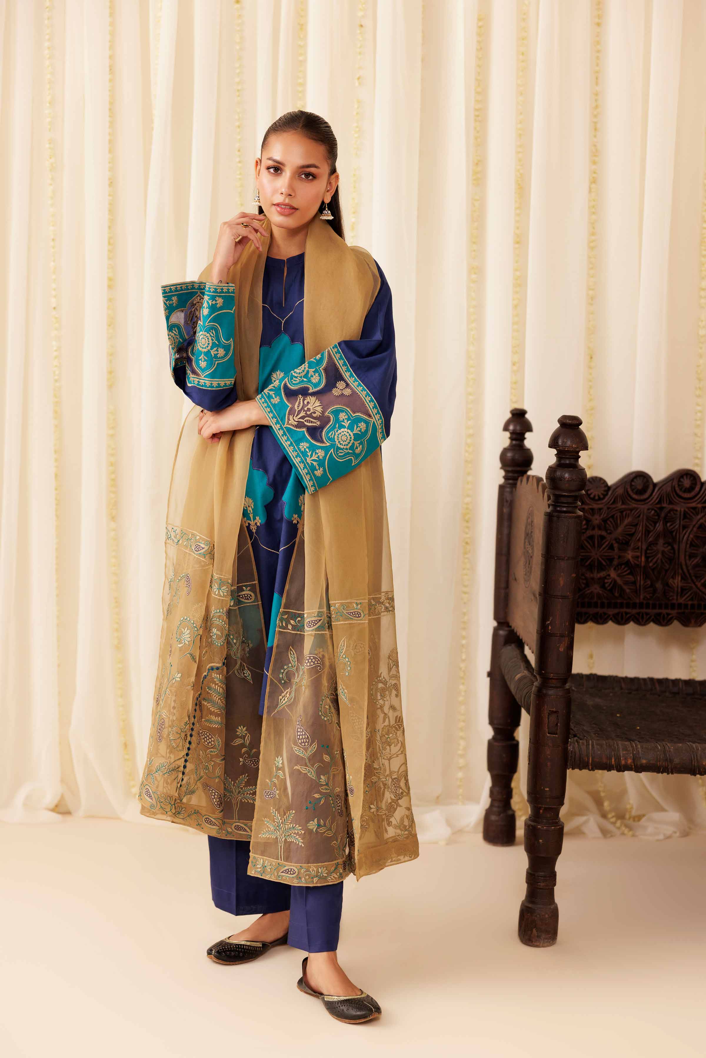 3 Piece - Embroidered Suit - PFE25-42
