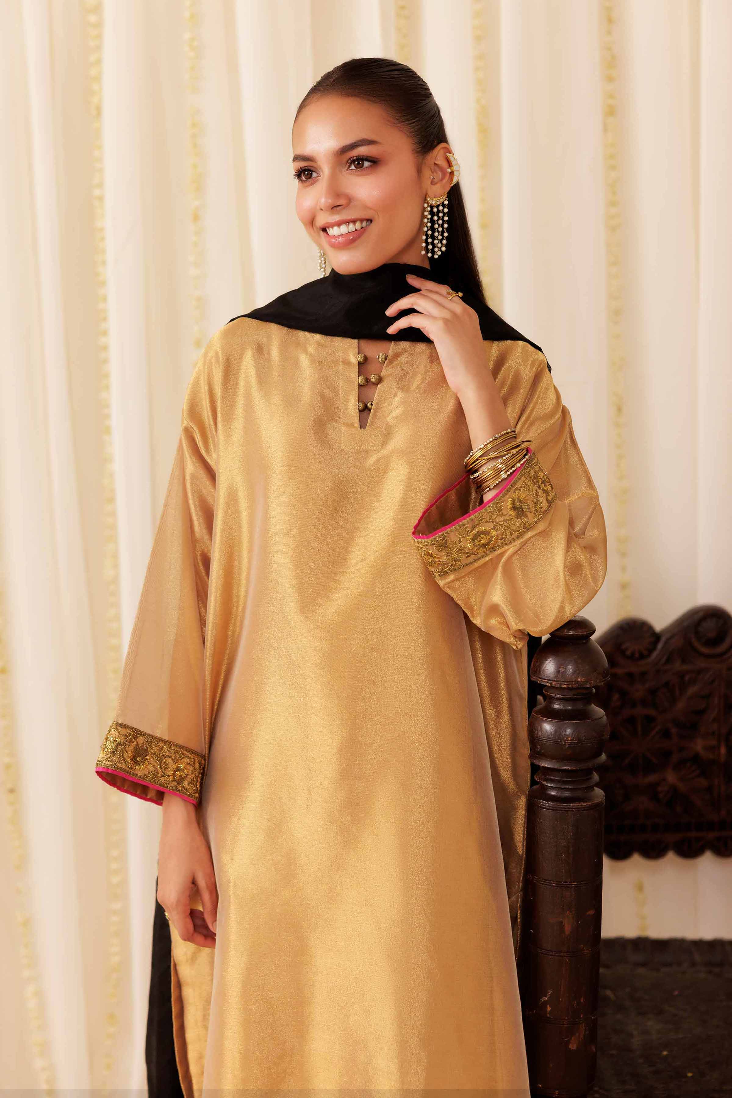 3 Piece - Embroidered Suit - PFE25-49