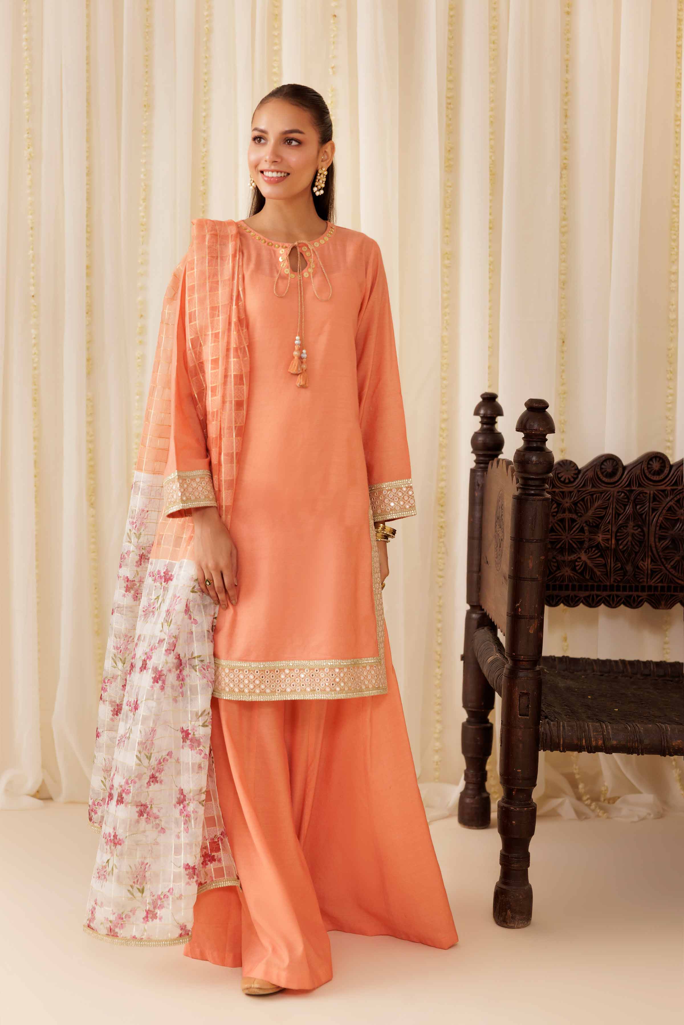 3 Piece - Embroidered Suit - PFE25-53