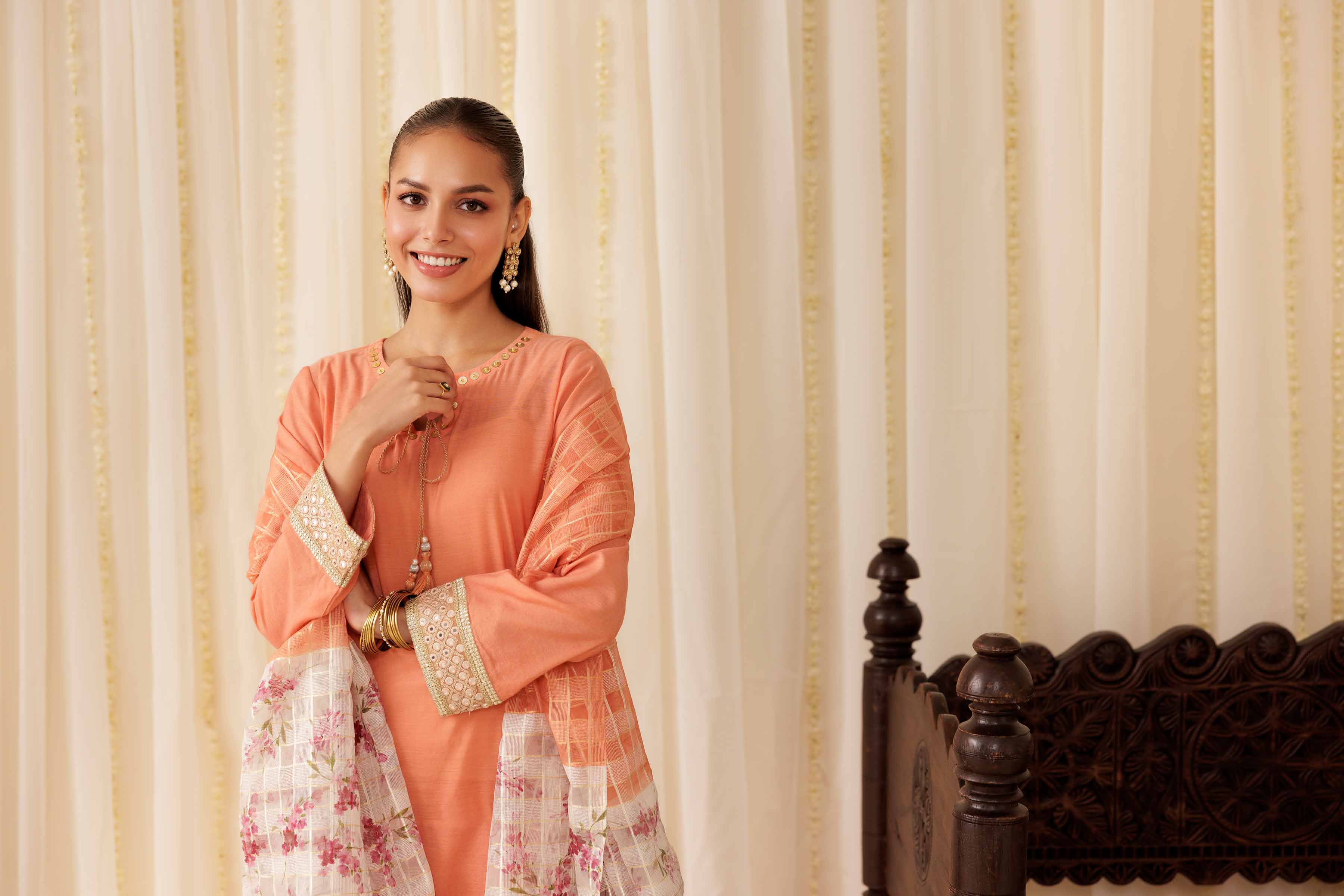 3 Piece - Embroidered Suit - PFE25-53