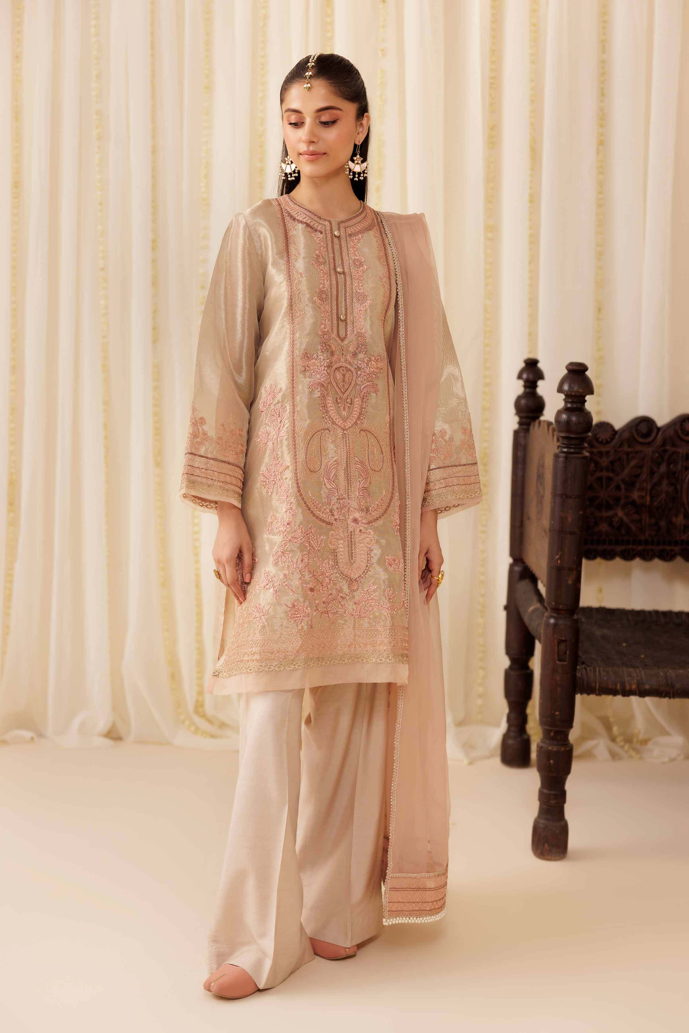 3 Piece - Embroidered Suit - PFE25-55