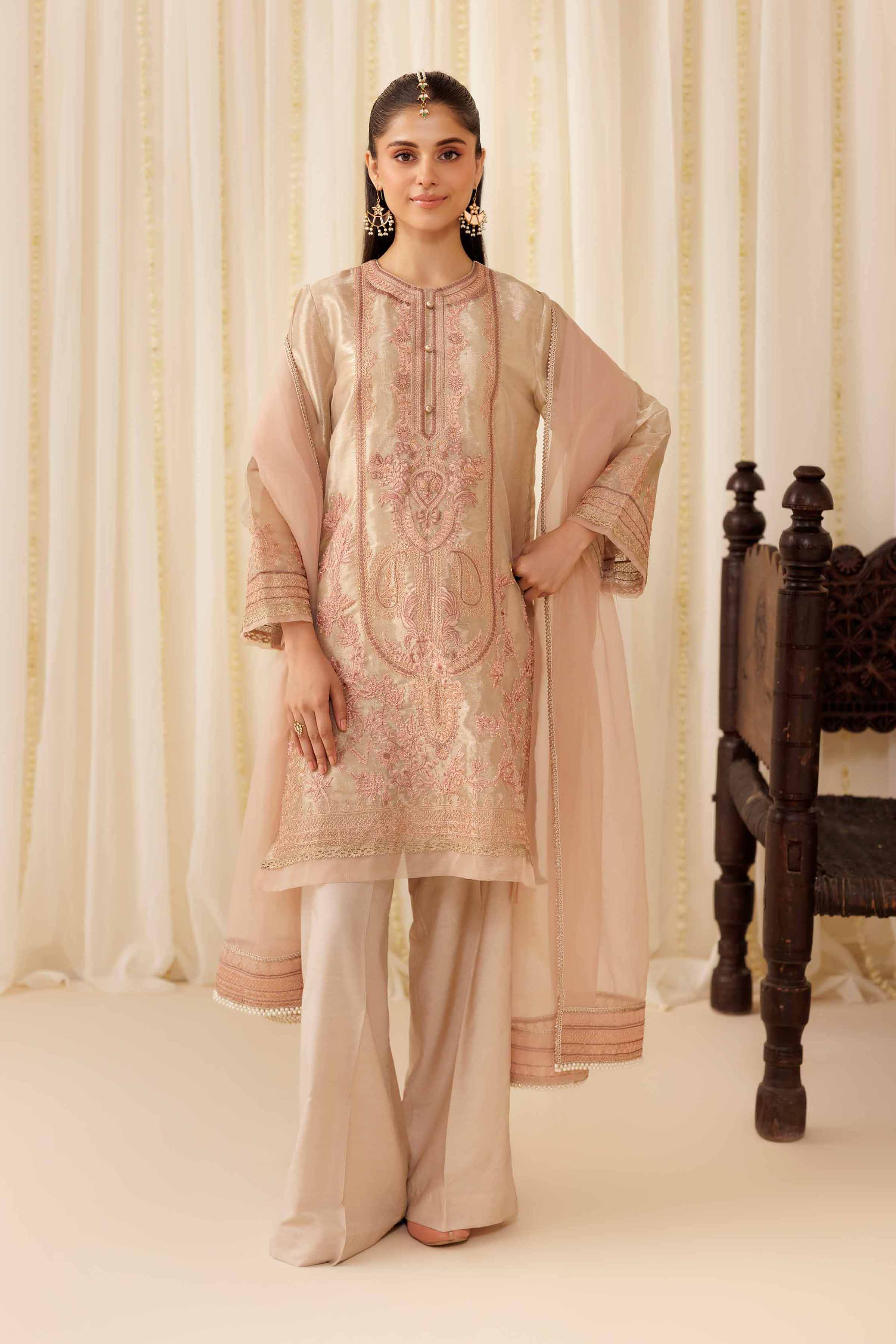 3 Piece - Embroidered Suit - PFE25-55