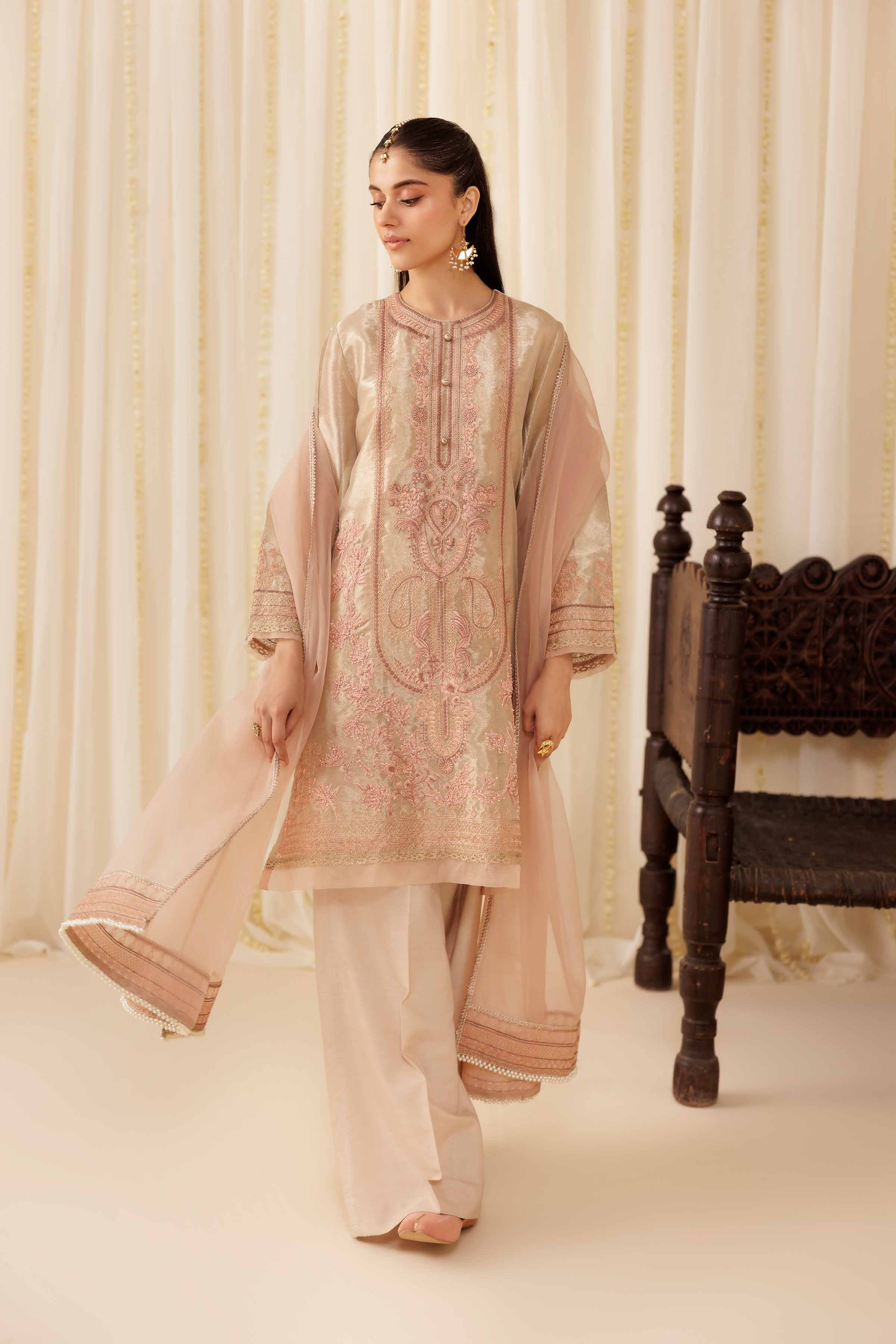3 Piece - Embroidered Suit - PFE25-55