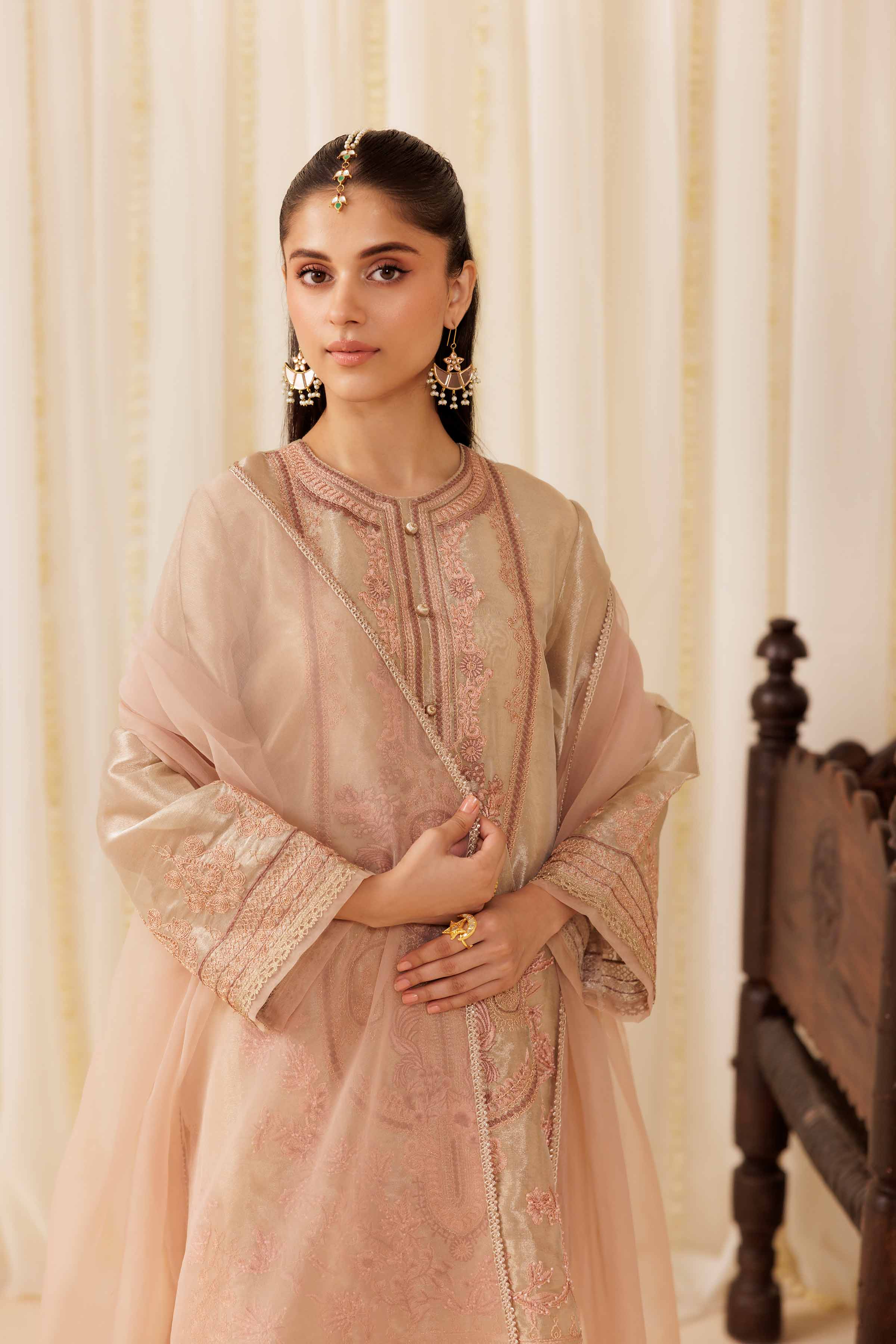 3 Piece - Embroidered Suit - PFE25-55