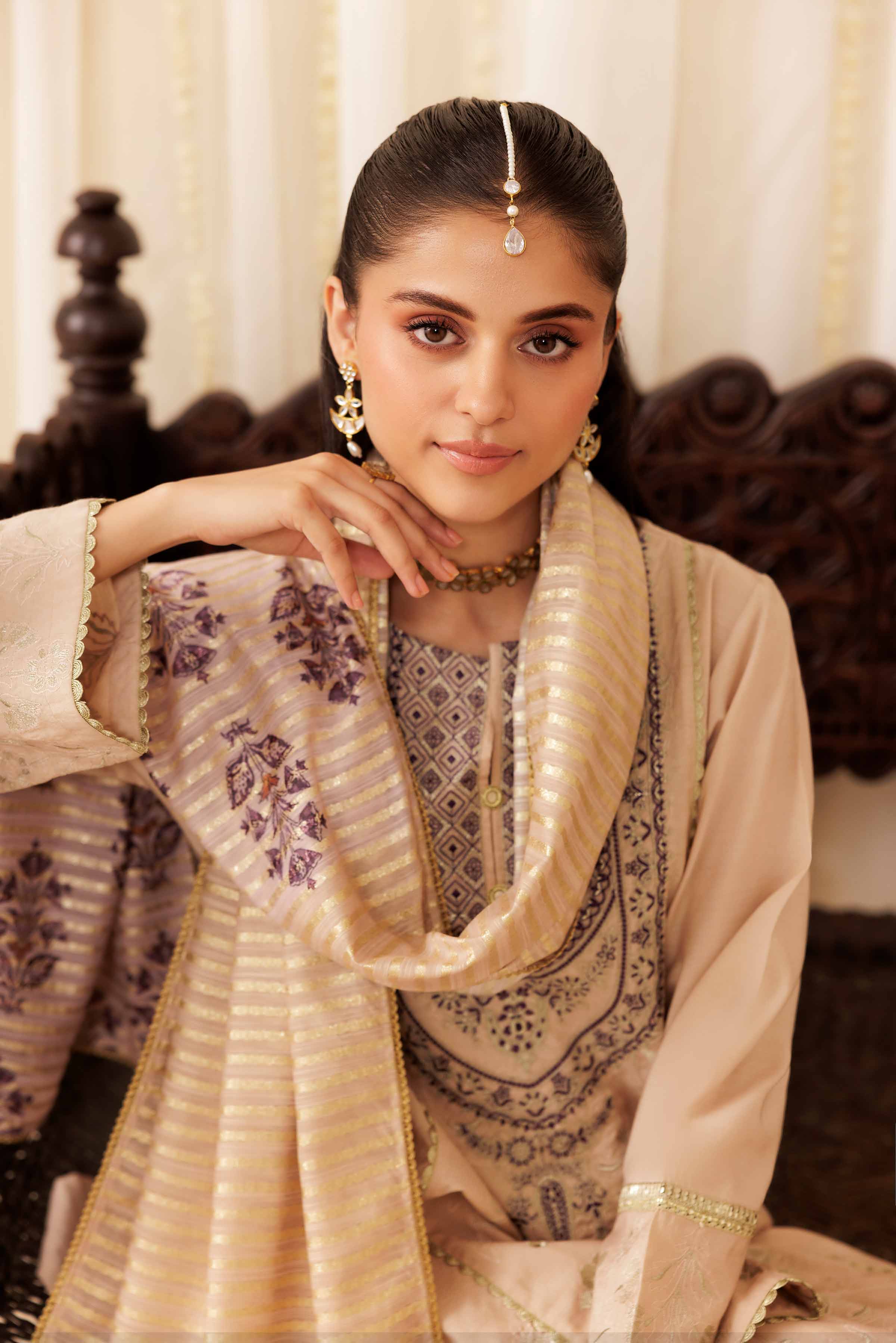 3 Piece - Embroidered Suit - PFE25-58