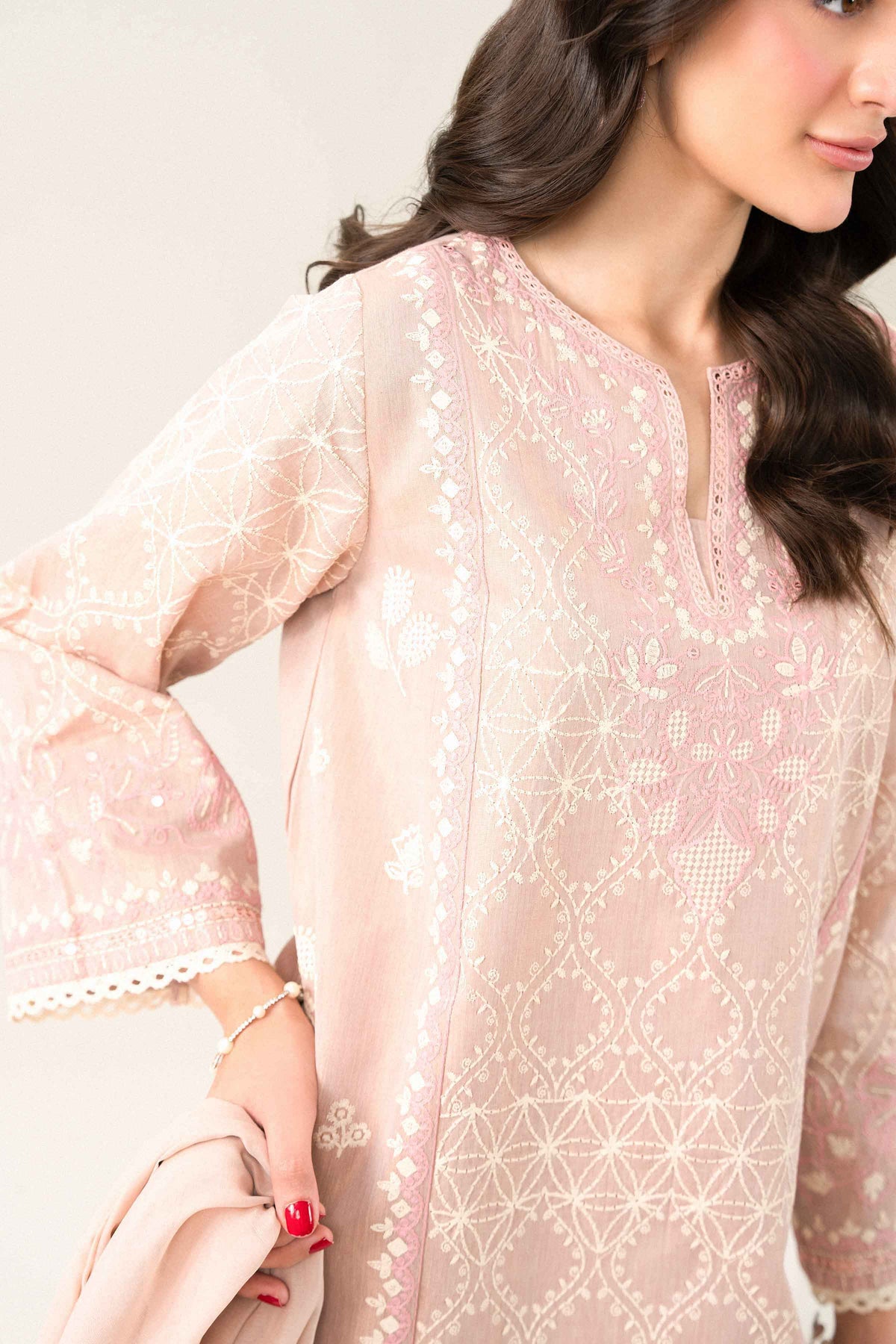3 Piece - Embroidered Suit - PFE26-41