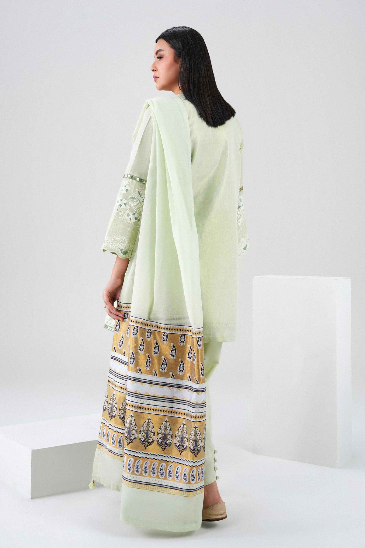 3 Piece - Embroidered Suit - PFE26-43